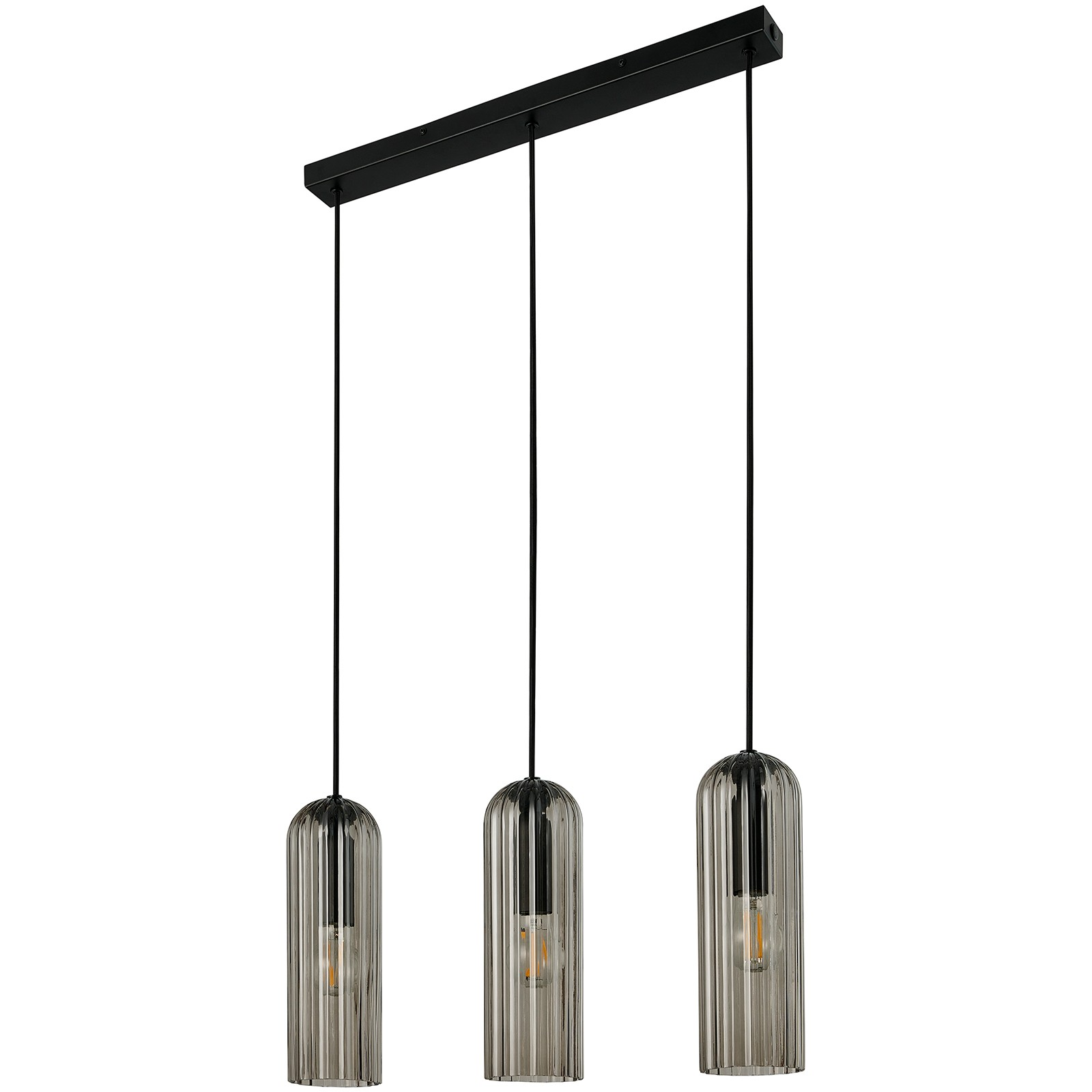 5704924018626 Nordlux Miella 3 røgfarvet pendel Lamper,Pendler-/ Hængelamper,Pendler/Hængelamper 87100013850 Miella