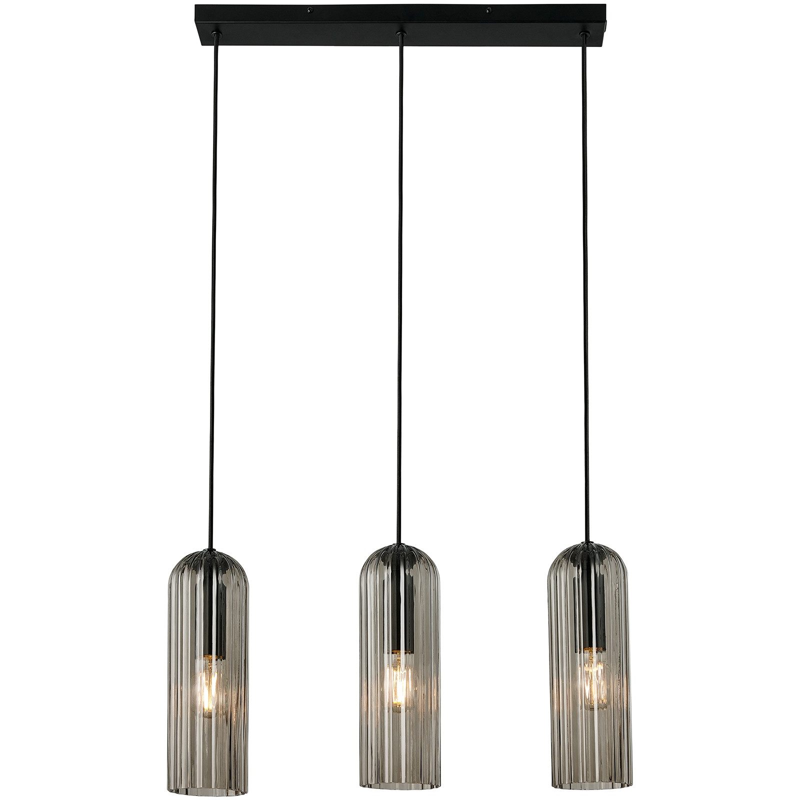 5704924018626 Nordlux Miella 3 røgfarvet pendel Lamper,Pendler-/ Hængelamper,Pendler/Hængelamper 87100013850 Miella