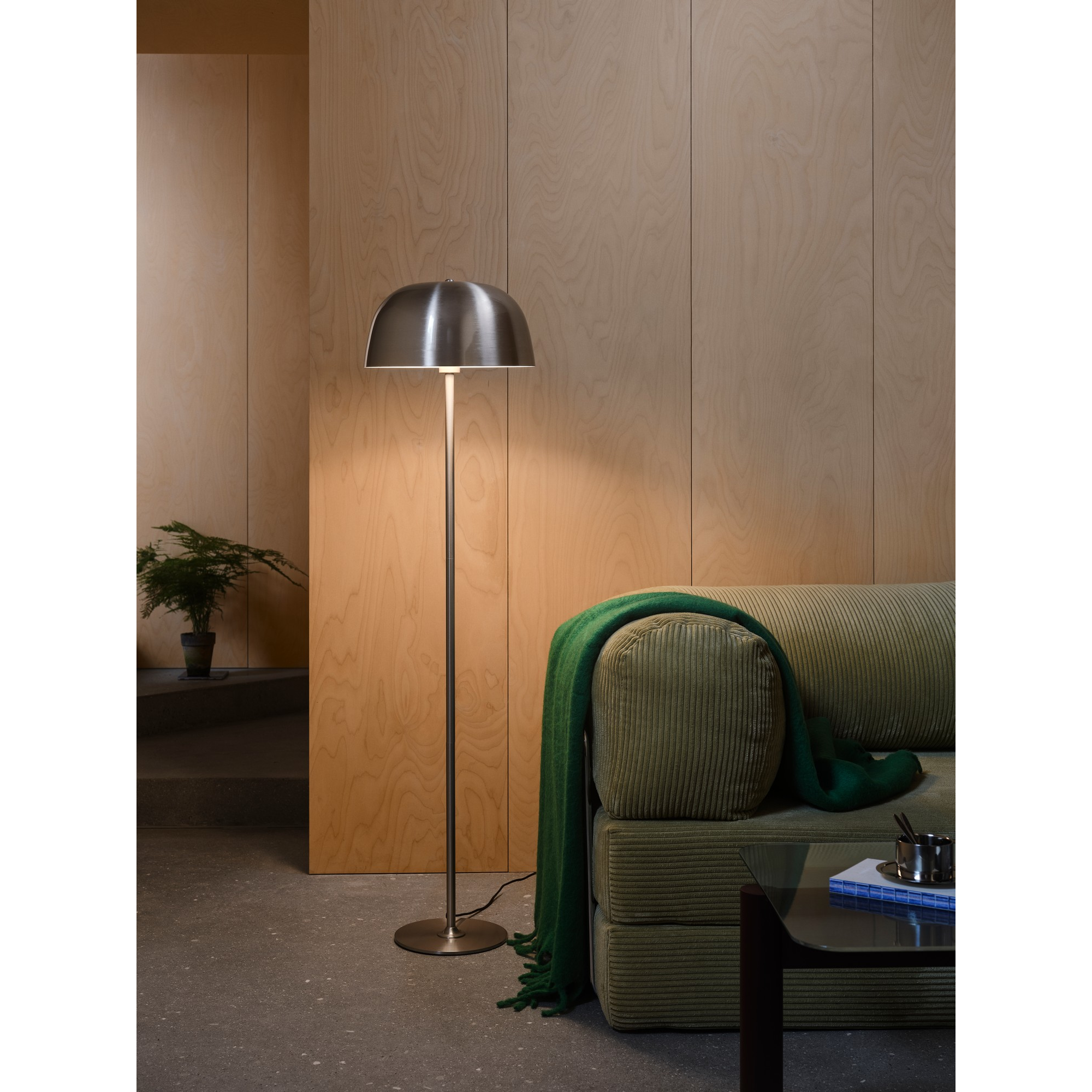 5704924026928 Nordlux Cera børstet stål gulvlampe Lamper,Gulvlamper,Gulvlamper 87100013330 Cera