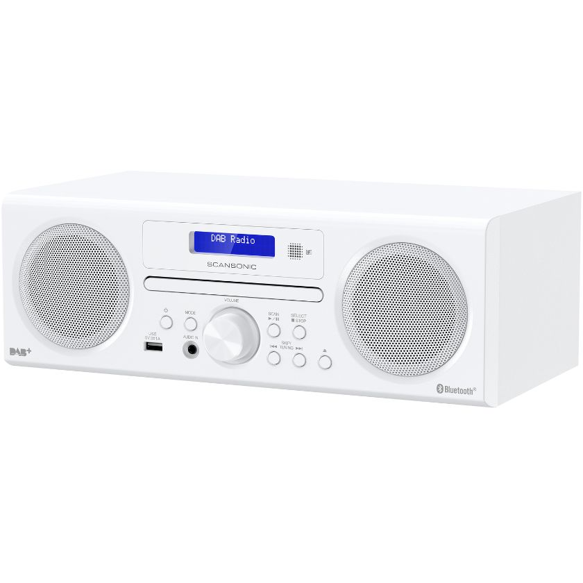 5705656475718 Scansonic DA310 minianlæg hvid TV & HIFI,Lyd,DAB radioer 27100000320 647571l