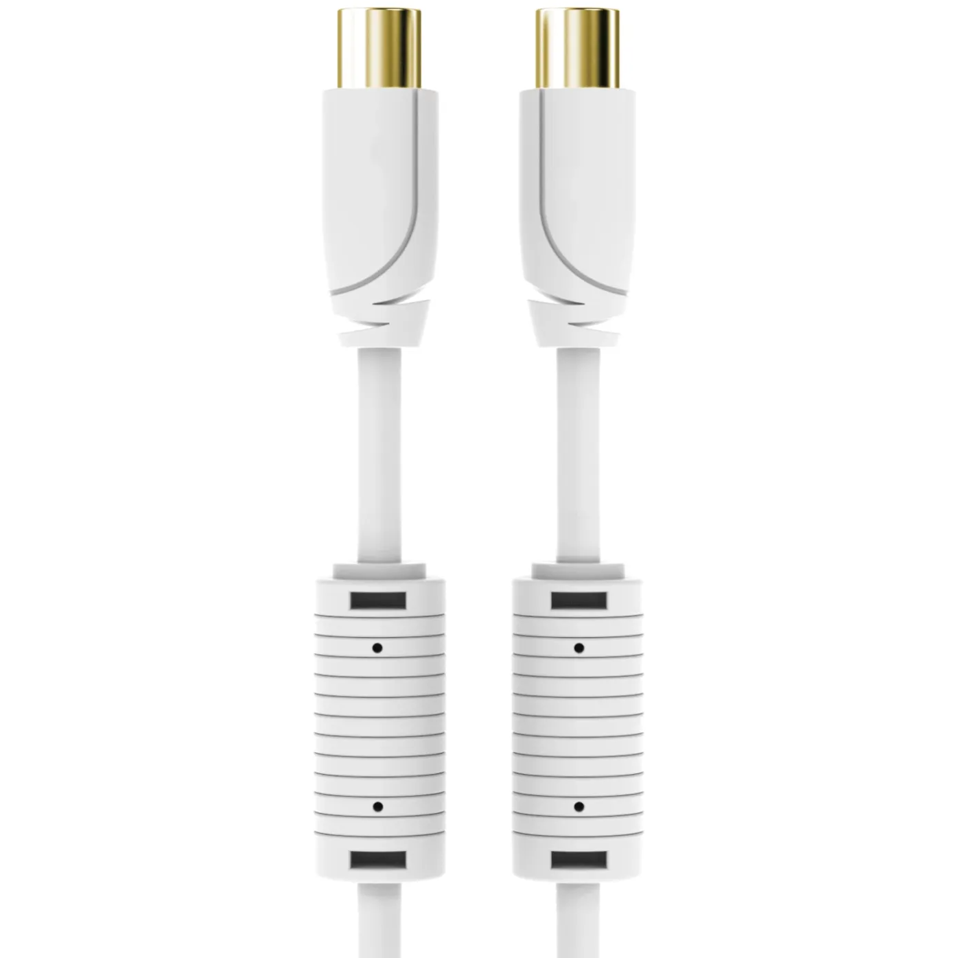 Sinox Antennekabel Med stik 15,0 M. Hvid