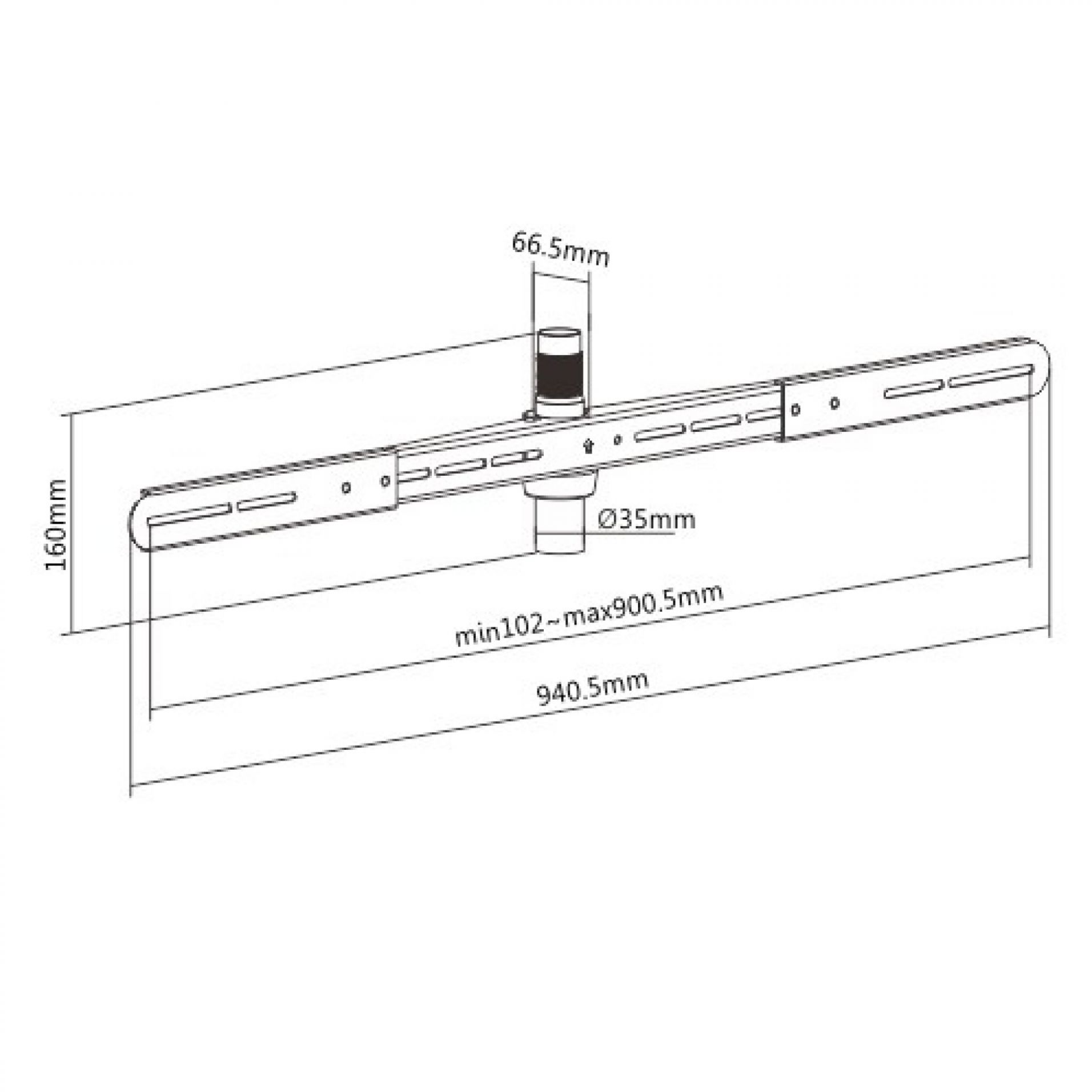 5706808032407 Sinox SWB7240 - Beslag til soundbar TV & HIFI,TV,Tilbehør TV 22900003470 SWB7240