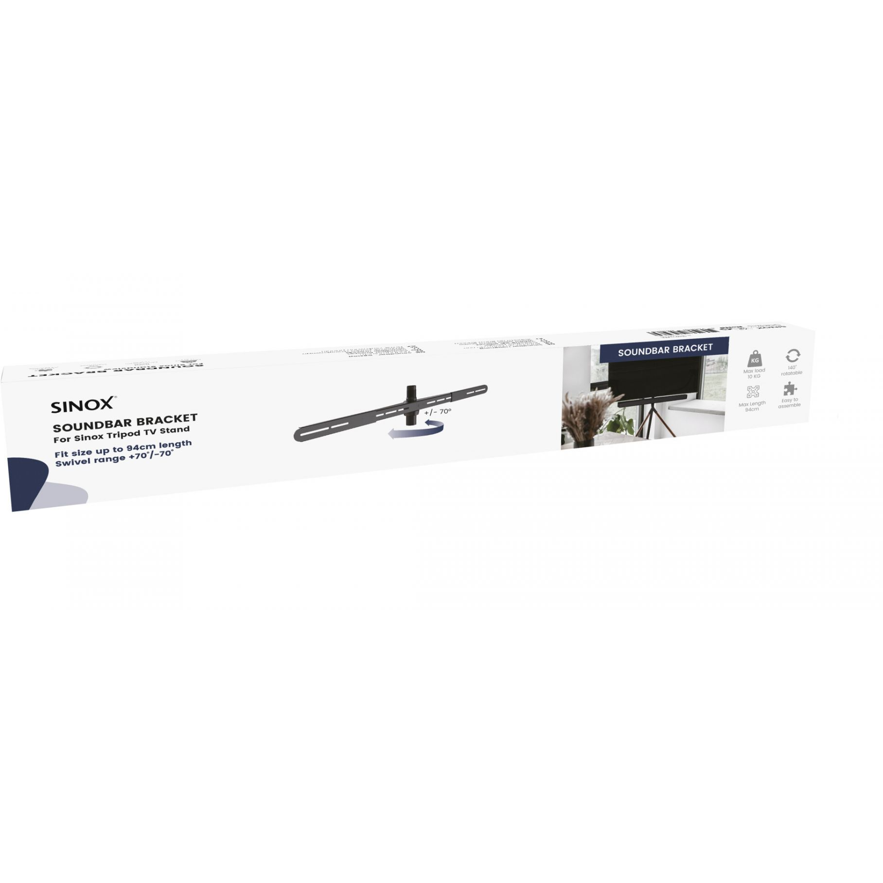 5706808032407 Sinox SWB7240 - Beslag til soundbar TV & HIFI,TV,Tilbehør TV 22900003470 SWB7240