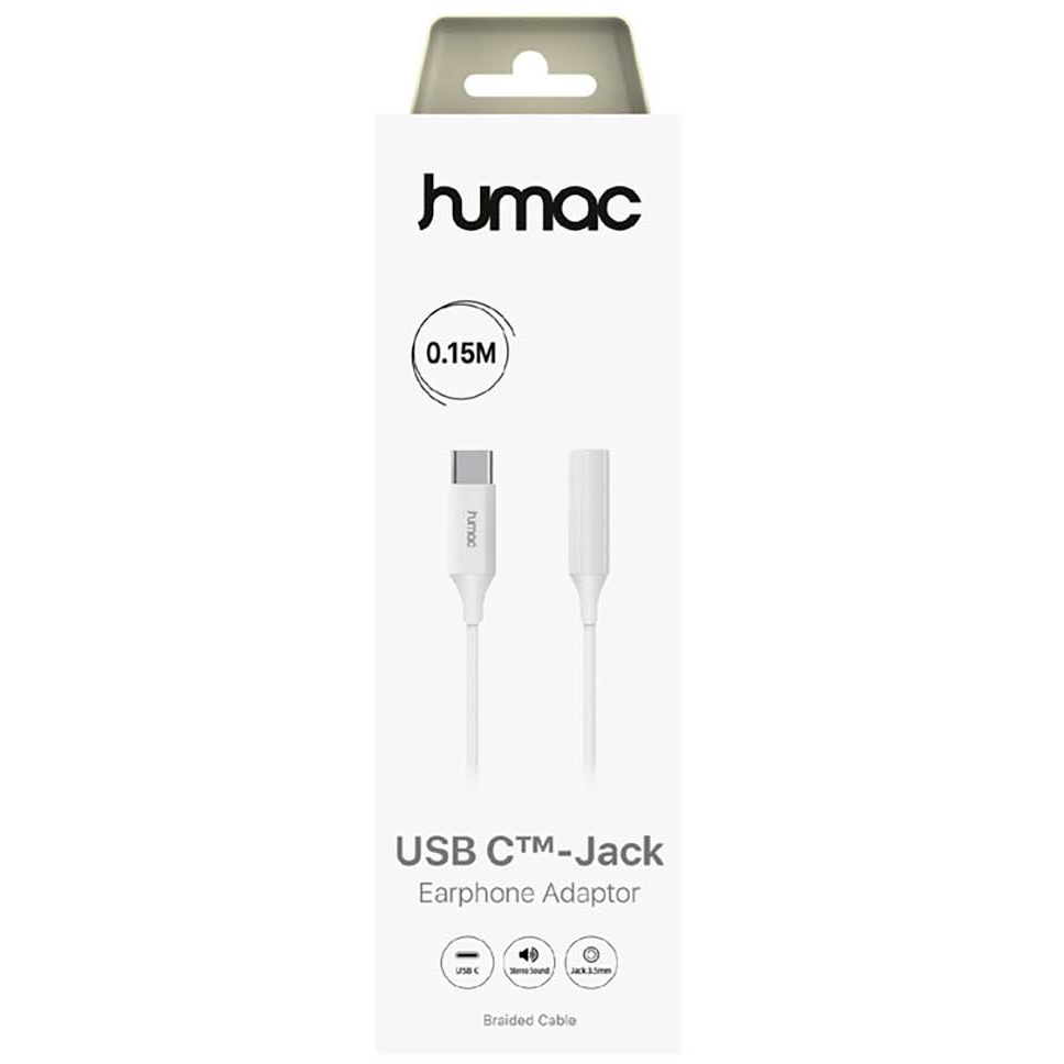 5706808054836 Humac USB-C to Jack 3,5mm - 20244 Telefon & GPS,Tilbehør mobiltelefoner,Tilbehør til iPhone 14900038450 20244