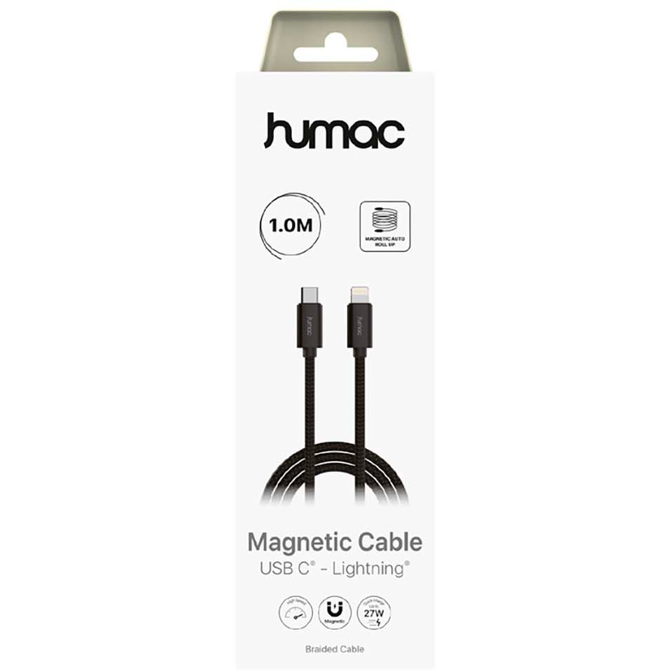 5706808054928 Humac USB-C-Lightning Magnet cable, 1 meter - 20253 Telefon & GPS,Tilbehør mobiltelefoner,Tilbehør til iPhone 14900038520 20253