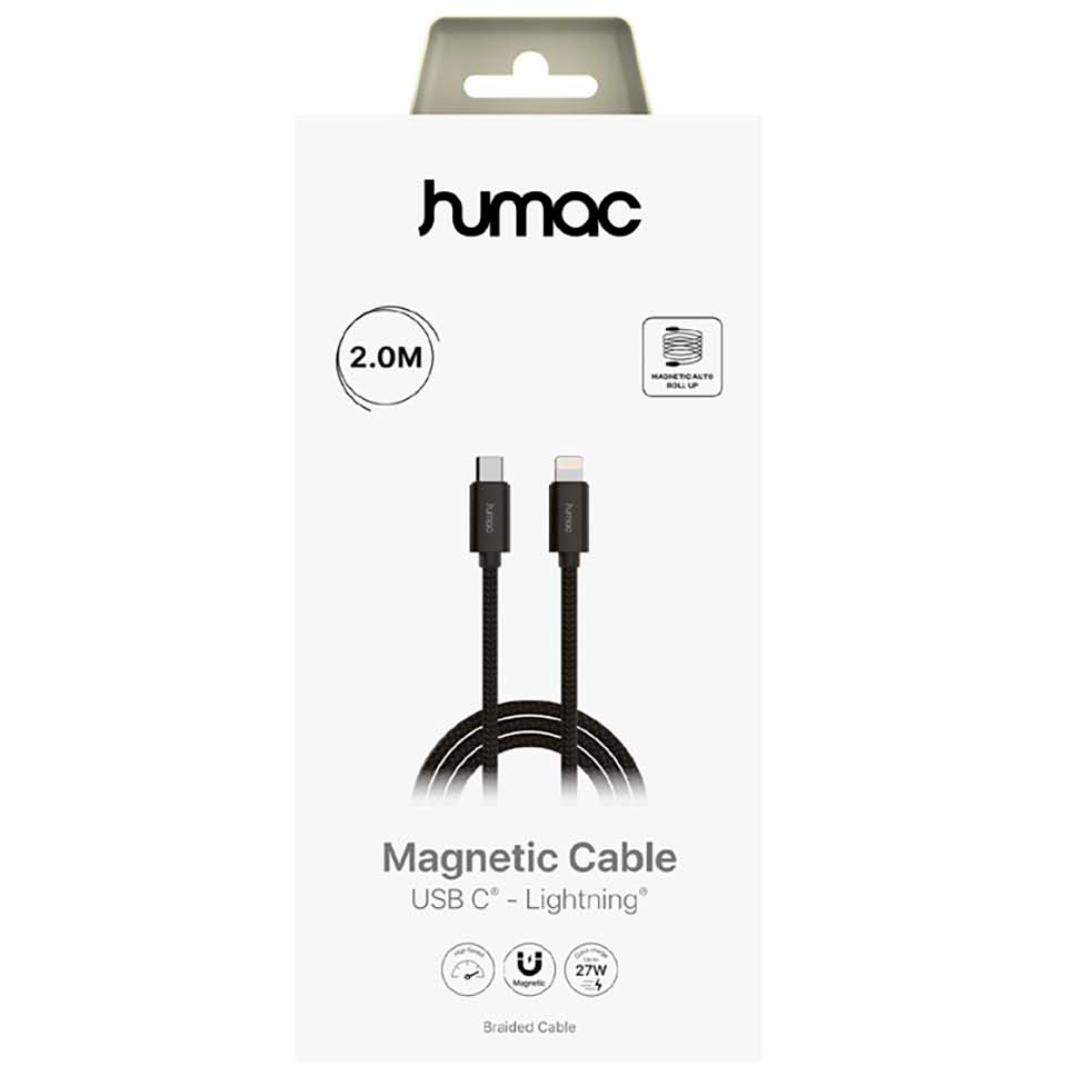 5706808054935 Humac USB-C-Lightning Magnet cable, 2 meter - 20254 Telefon & GPS,Tilbehør mobiltelefoner,Tilbehør til iPhone 14900038530 20254