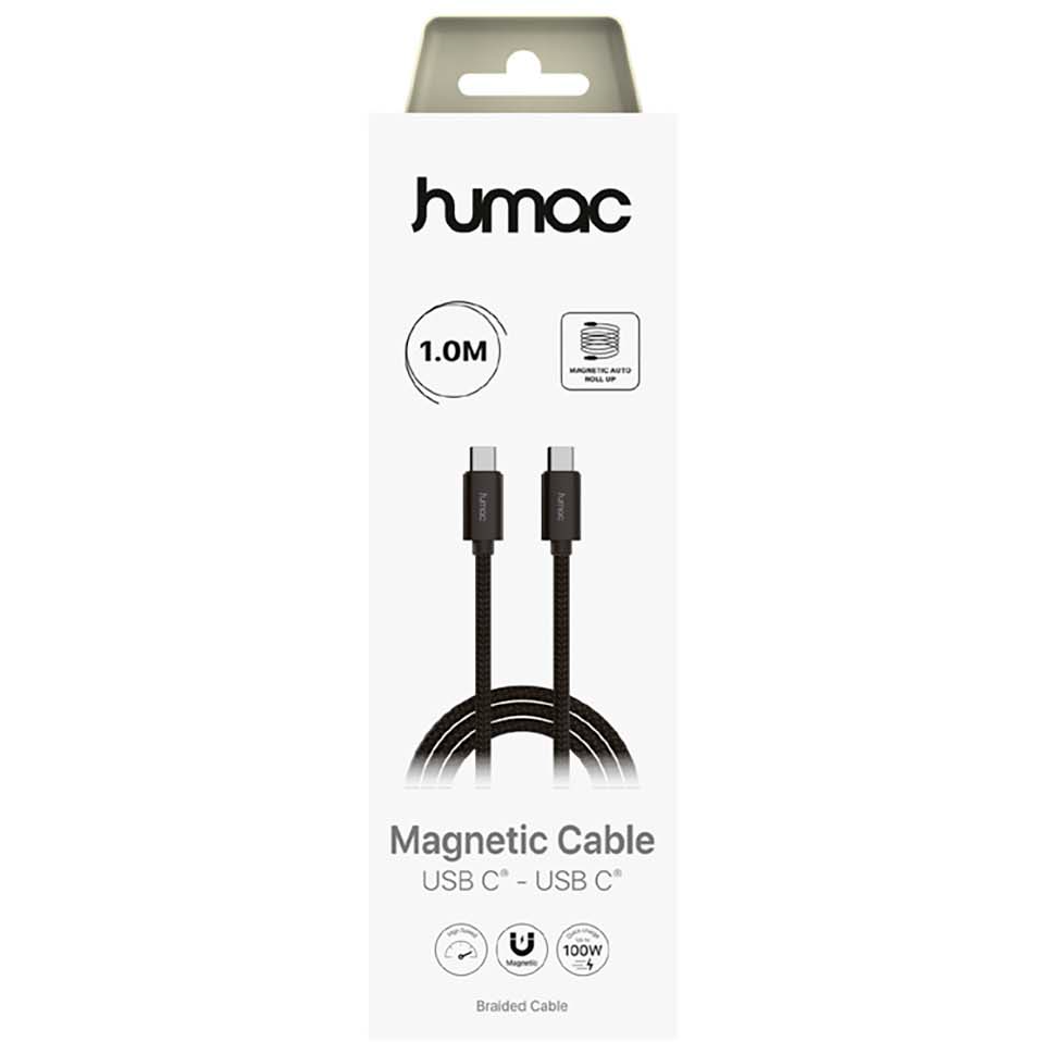5706808054942 Humac USB C-C Magnet cable, 1 meter - 20255 Telefon & GPS,Tilbehør mobiltelefoner,Tilbehør til iPhone 14900038540 20255