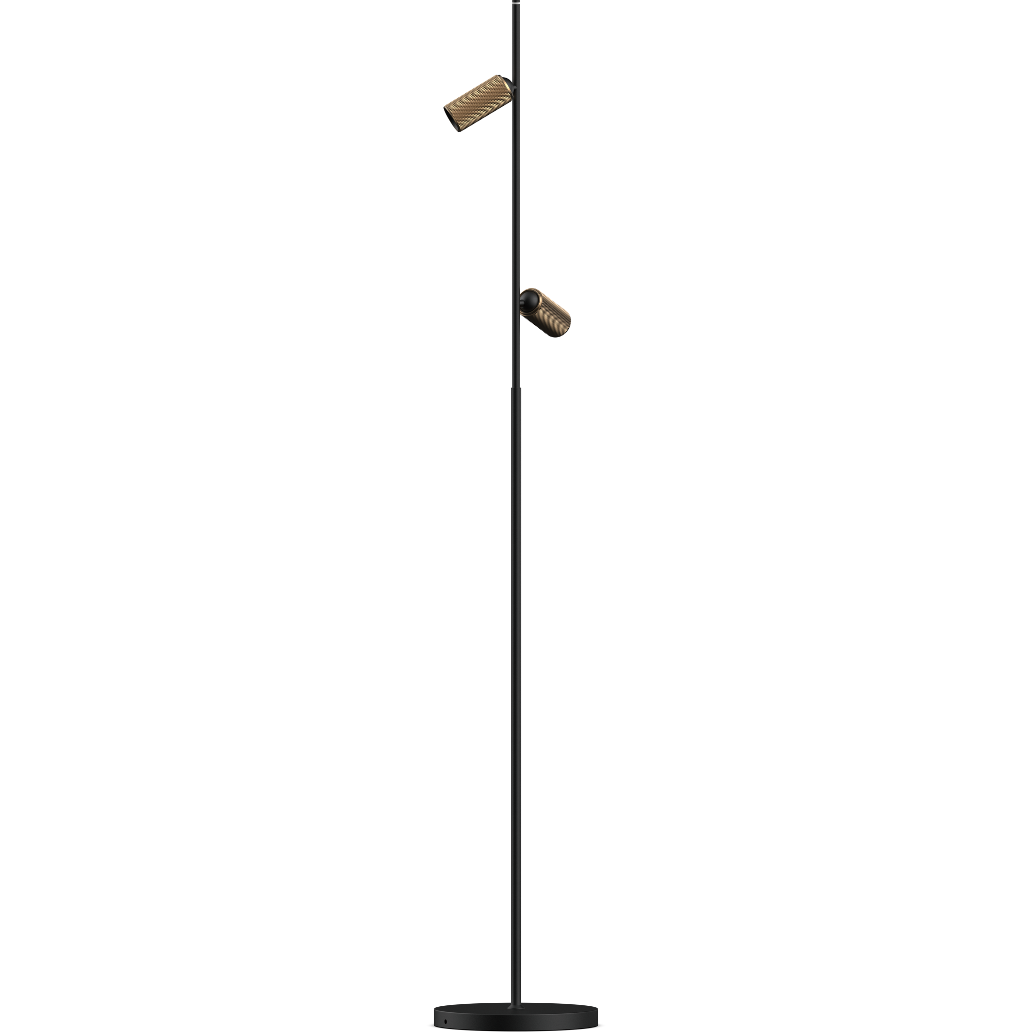 5706872049240 ANTIDARK Decor F2 dobbelt sort/messing gulvlampe Lamper,Gulvlamper,Gulvlamper 90400002540 2-360-03-4