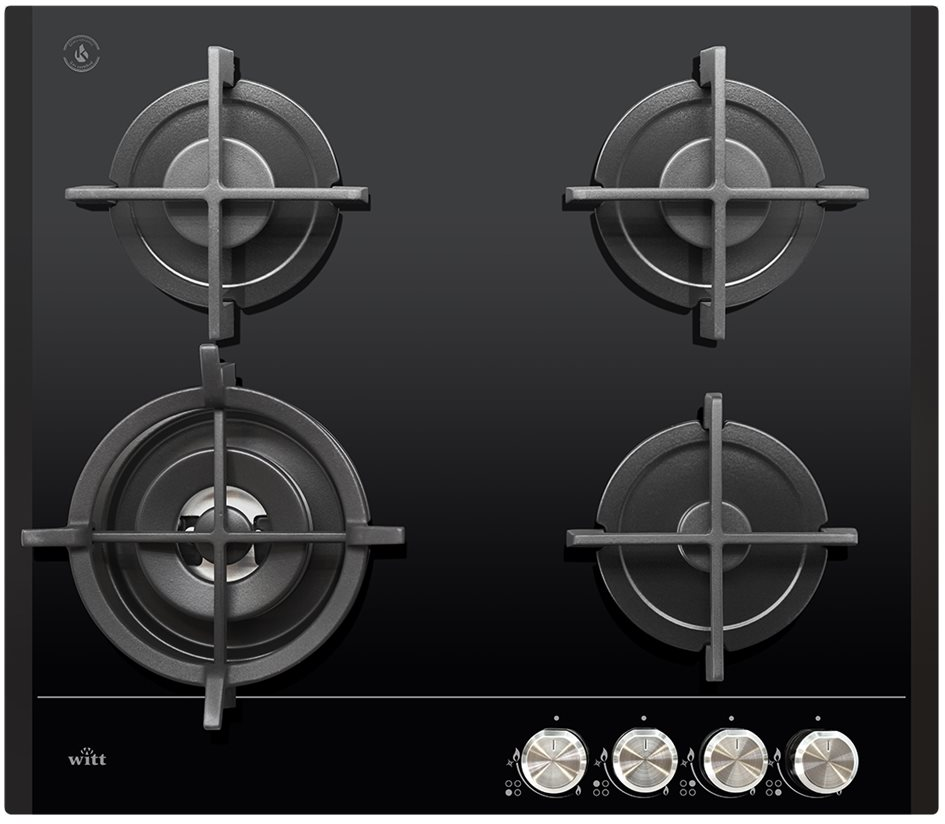 5707582983886 Witt WGH 604 GOG - Gaskogeplade Hvidevarer,Kogeplader,Gaskogeplader 35000008510 WGH 604 GOG