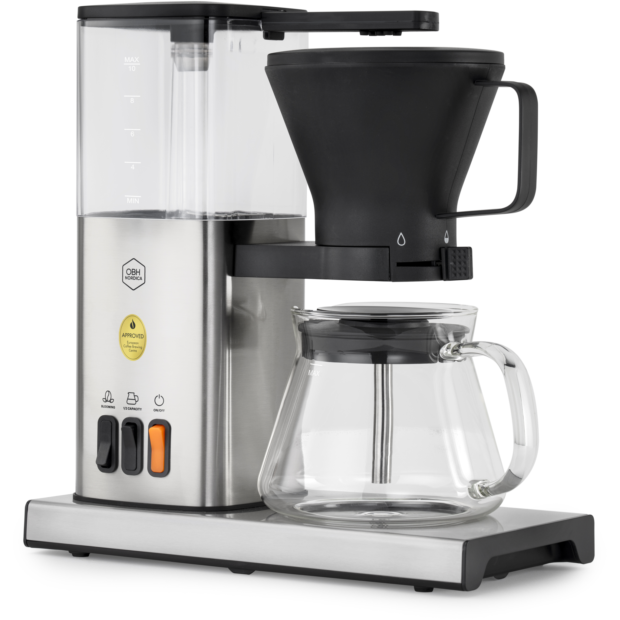 5708642024266 OBH Nordica Blooming Aroma kaffemaskine sølv Husholdning,Kaffe,Kaffemaskiner 2190015643 Blooming Aroma Silver