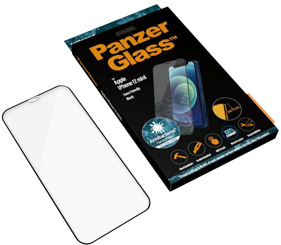 5711724027109 PanzerGlass Screen Protect iPhone 12 Mini, Edge-to-Edge, 271 Telefon & GPS,Tilbehør mobiltelefoner,Tilbehør til iPhone 14900030060 2710