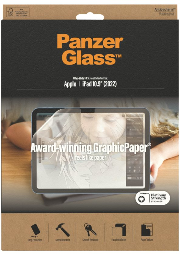 5711724028007 PanzerGlass GraphicPaper Screen Protector iPad 10.9'' (2022) Computer & IT,Tilbehør computer & IT,Tilbehør til iPad 14900029700 2800