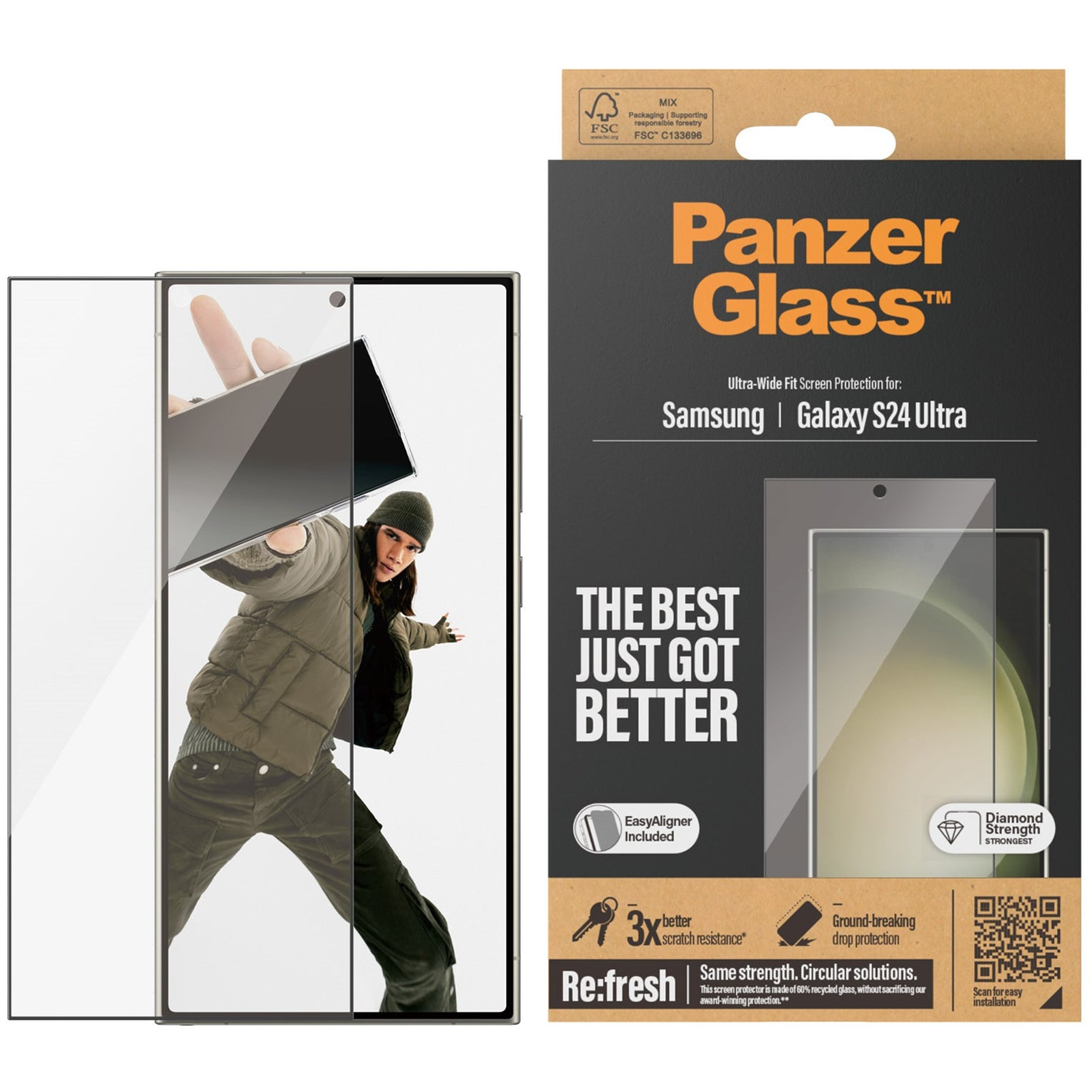 PanzerGlass Screen Protector Samsung Galaxy S24 Ultra - Ultr
