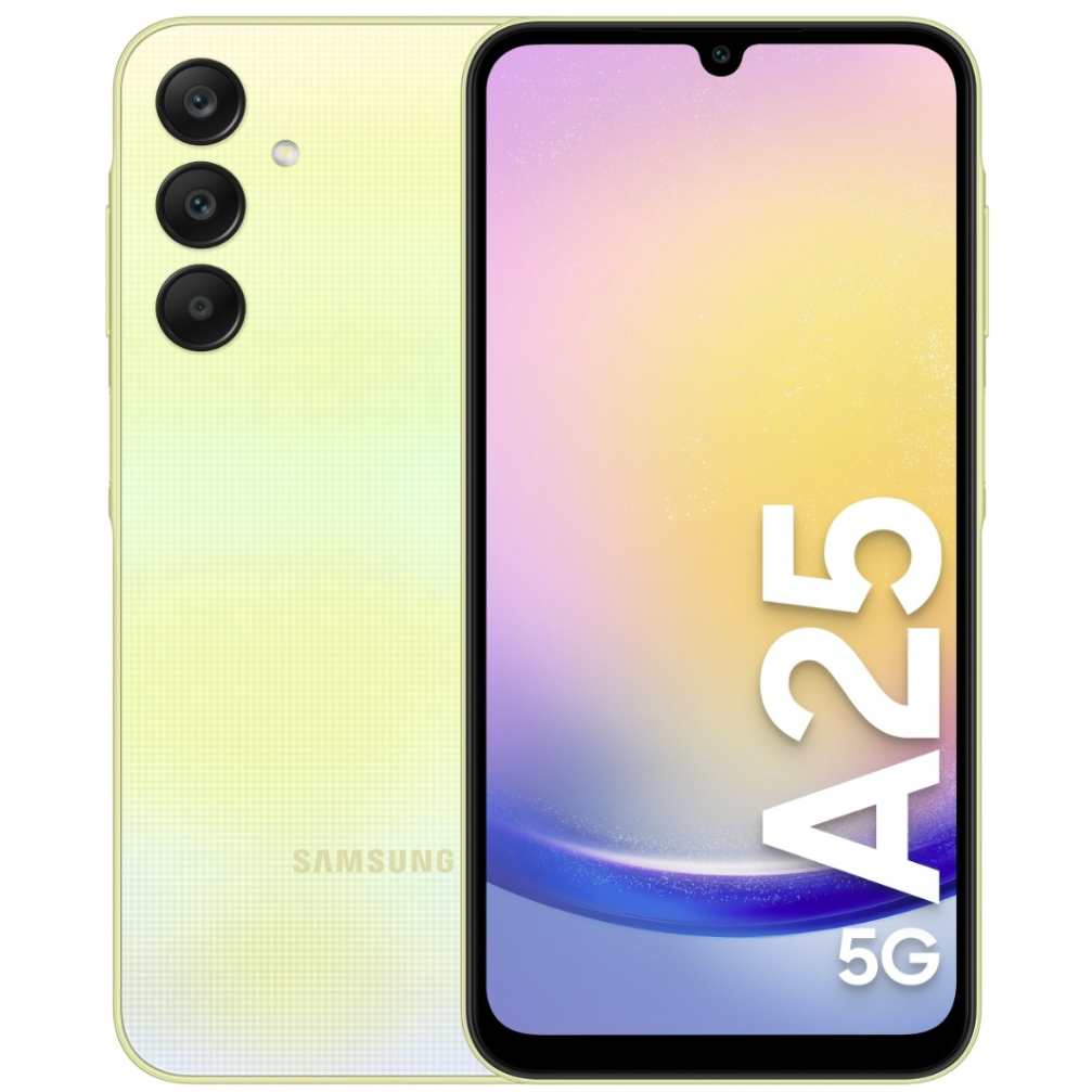 5712764042824 Samsung Galaxy A25 5G 128GB/6GB - Yellow - Mobiltelefon Telefon & GPS,Mobiltelefoner,Mobiltelefoner 16800021890 SM-A256BZYDEU