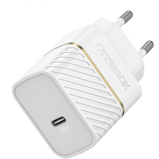5712764043548 OtterBox USB-C 30W Wall Charger - Fast Charge - White Telefon & GPS,Tilbehør mobiltelefoner,Adapter til mobiltelefoner 16800022690 78-80484