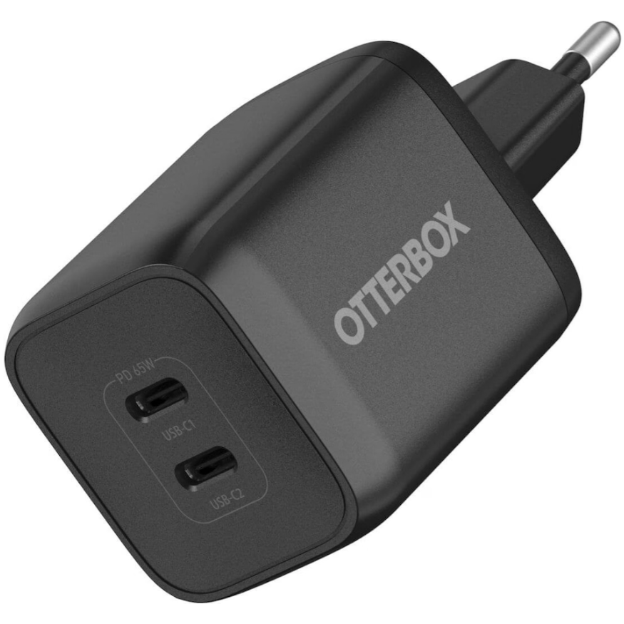 5712764043562 OtterBox USB-C Dual Port 65W Wall Charger - Fast Charge - Bl Telefon & GPS,Tilbehør mobiltelefoner,Adapter til mobiltelefoner 16800022710 78-81342