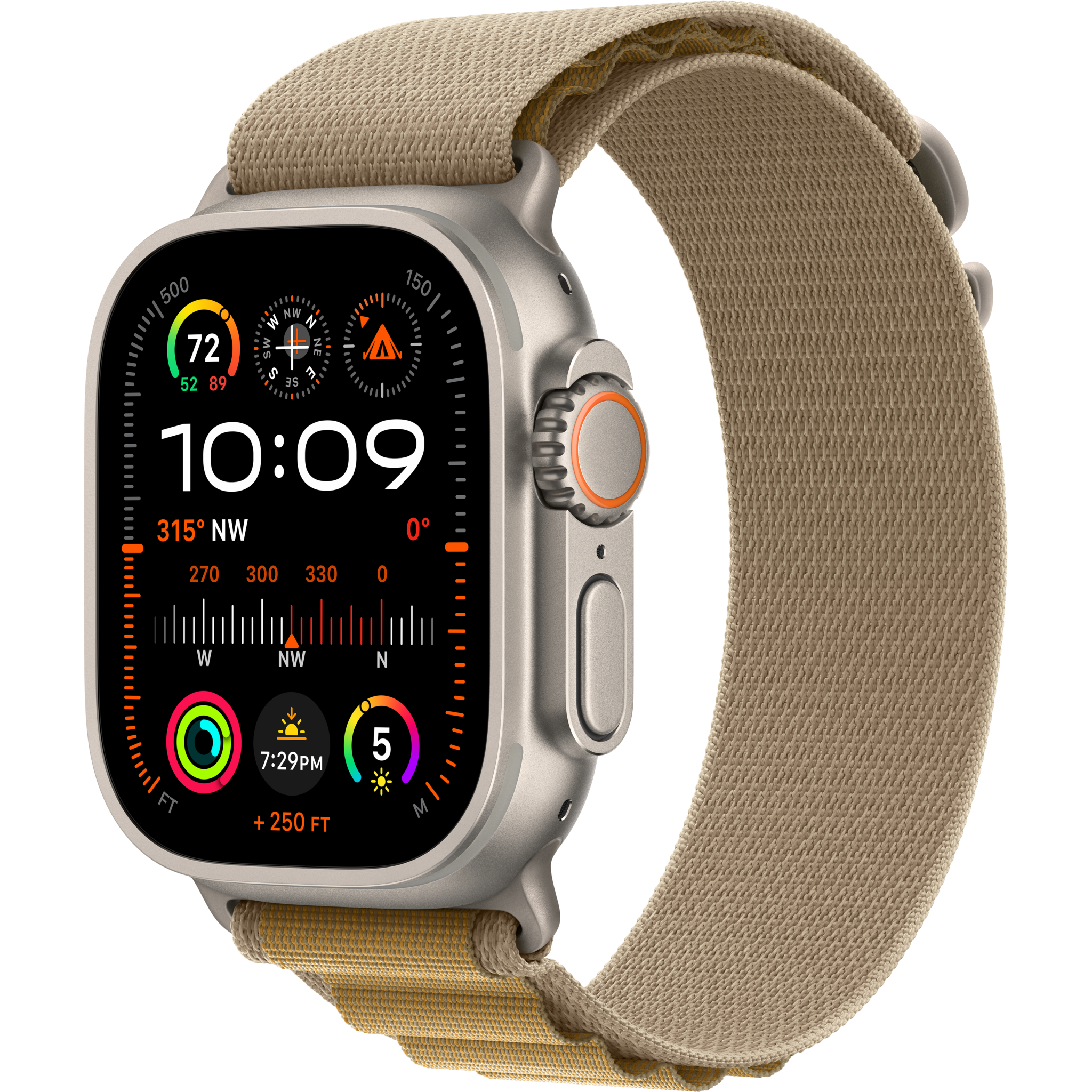 Watch Ultra 2 GPS+Cell. 49mm Natural Tit. Case with Tan Alpi