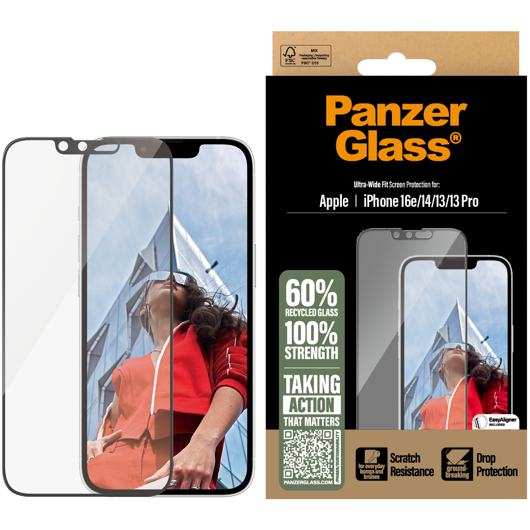 PanzerGlass iPhone 17e 16e 14 13 13 Pro Ultra-wide