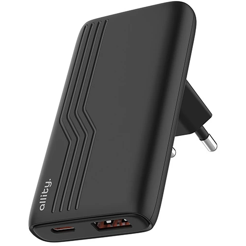 5906667550702 Allity ATC-02-65WAC oplader sort Telefon & GPS,Tilbehør mobiltelefoner,Adapter til mobiltelefoner 16800032530 ATC-02-65WAC