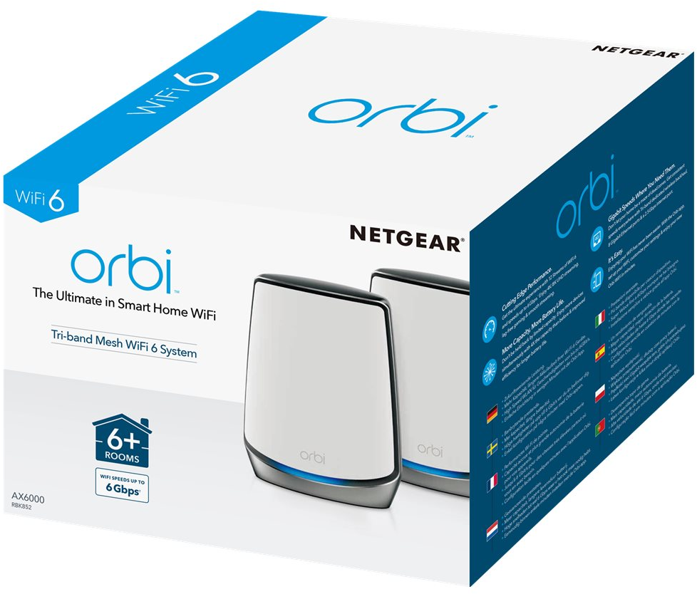 Netgear RBK852 Orbi WiFi 6 2-Pack