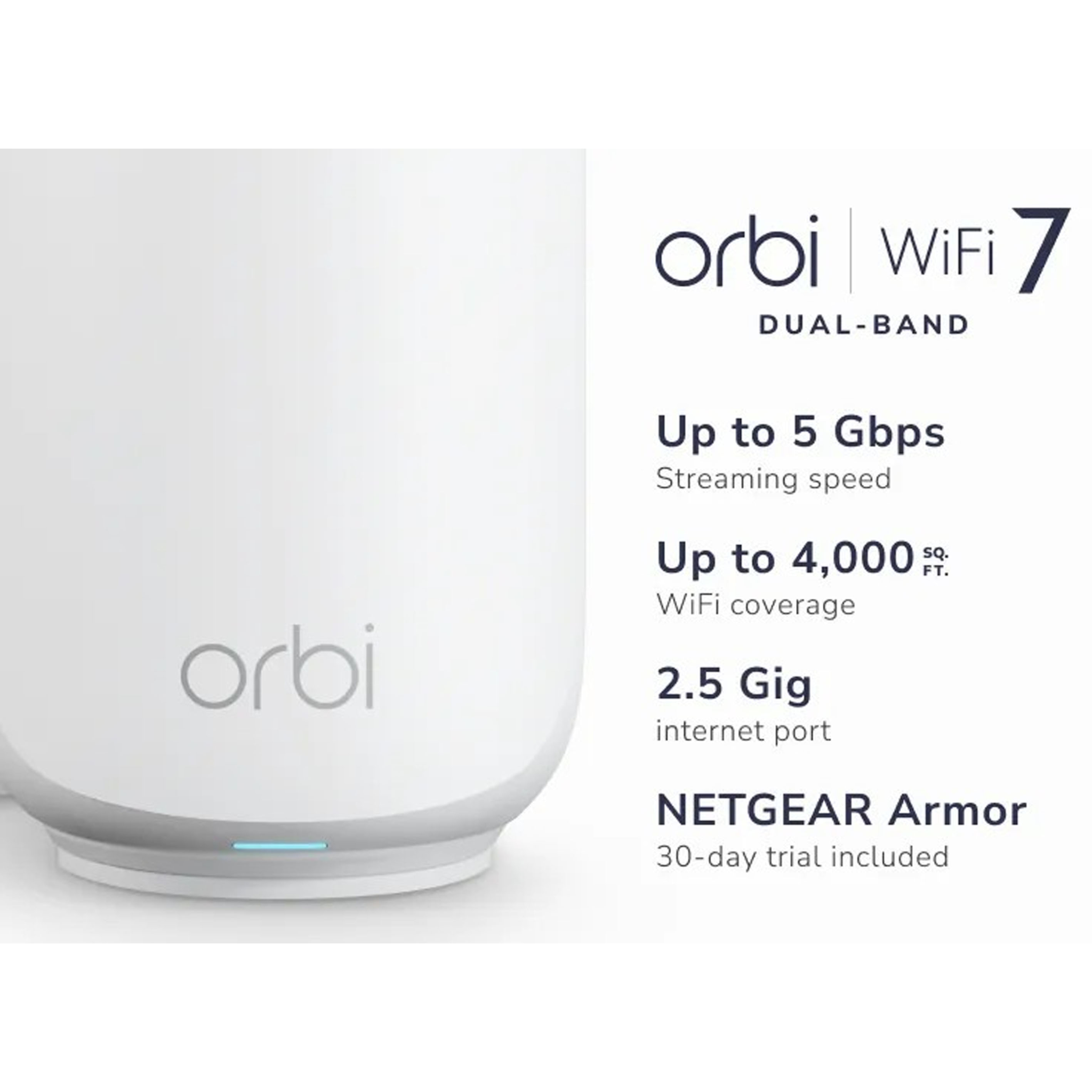 606449172577 Netgear Orbi 370 Series Dual-Band WiFi 7 Mesh system 2-pack  Computer & IT,Netværk,Routere 2190013611 RBE372-100EUS