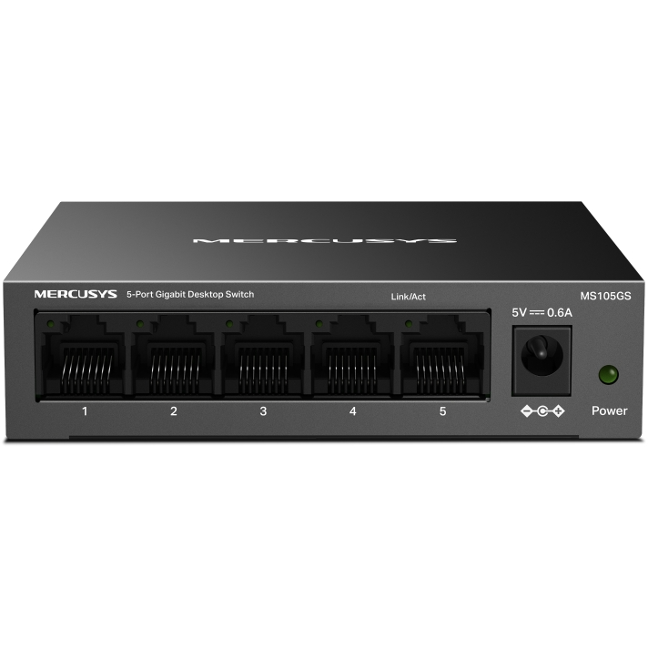 6957939001315 Mercusys MS105GS - Switch Computer & IT,Netværk,Diverse netværk 2190011854 MS105GS