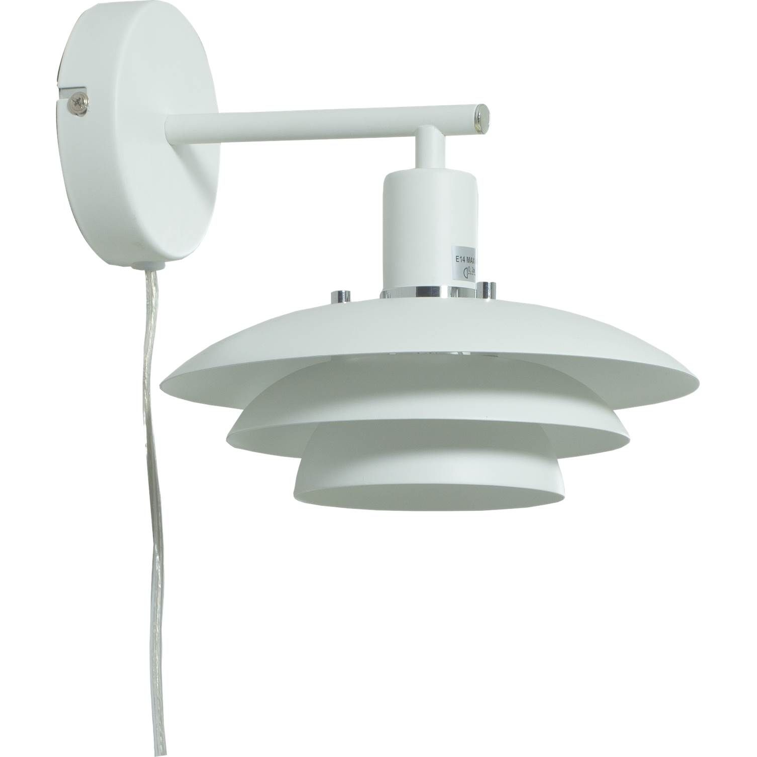 7041661284609 Aneta Epsilon hvid væglampe Lamper,Væglamper,Væglamper 2190013372 Epsilon