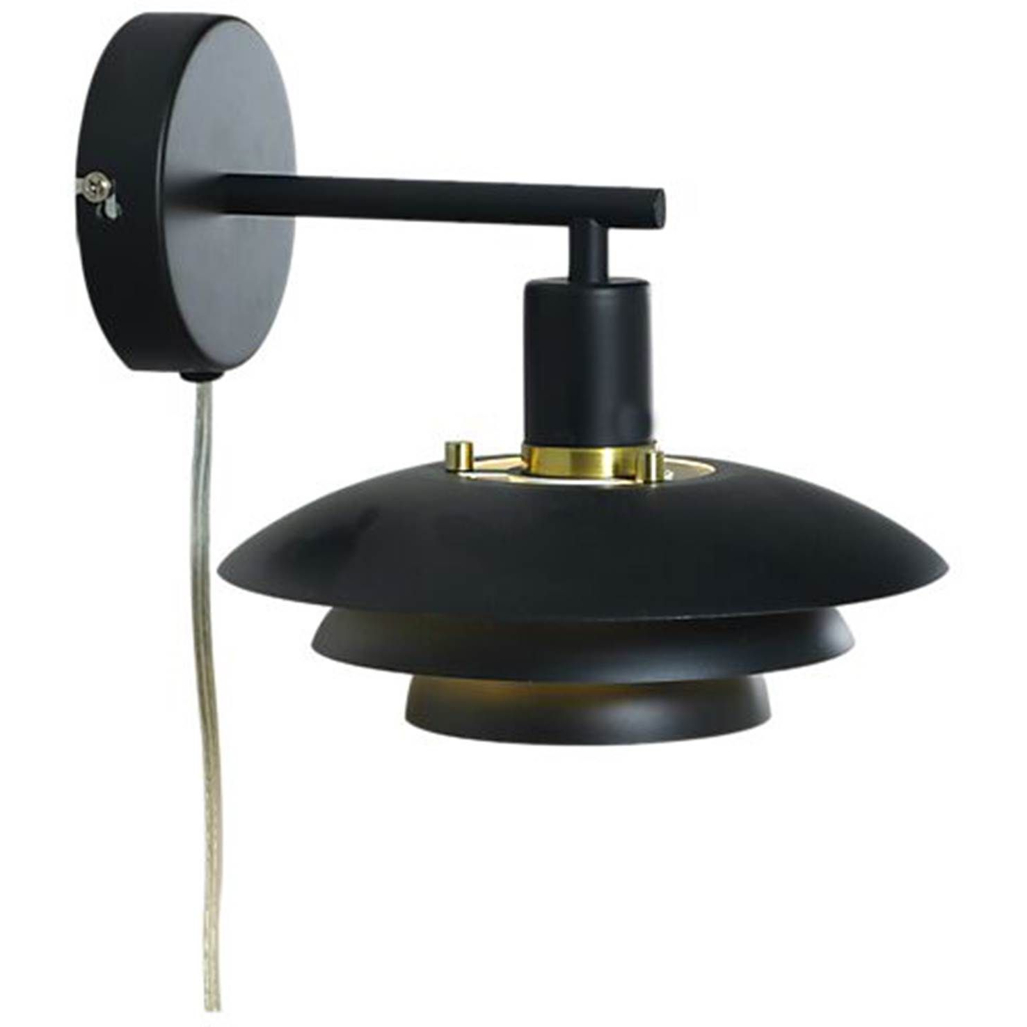 7041661284708 Aneta Epsilon sort væglampe Lamper,Væglamper,Væglamper 2190013374 Epsilon