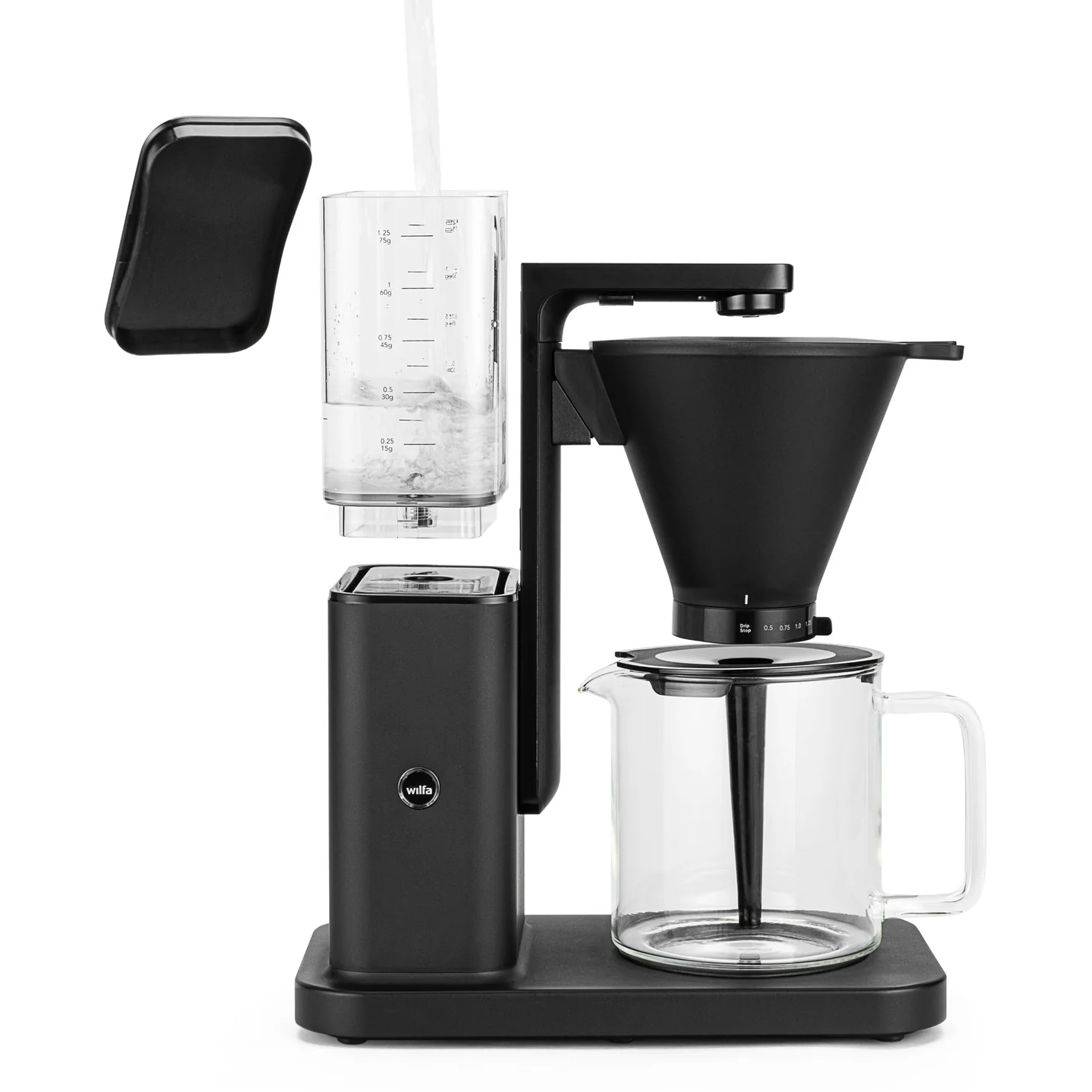 7044876022820 Wilfa CM10B-A125 Zense Alux kaffemaskine, sort Husholdning,Kaffe,Kaffemaskiner 19300001320 CM10B-A125