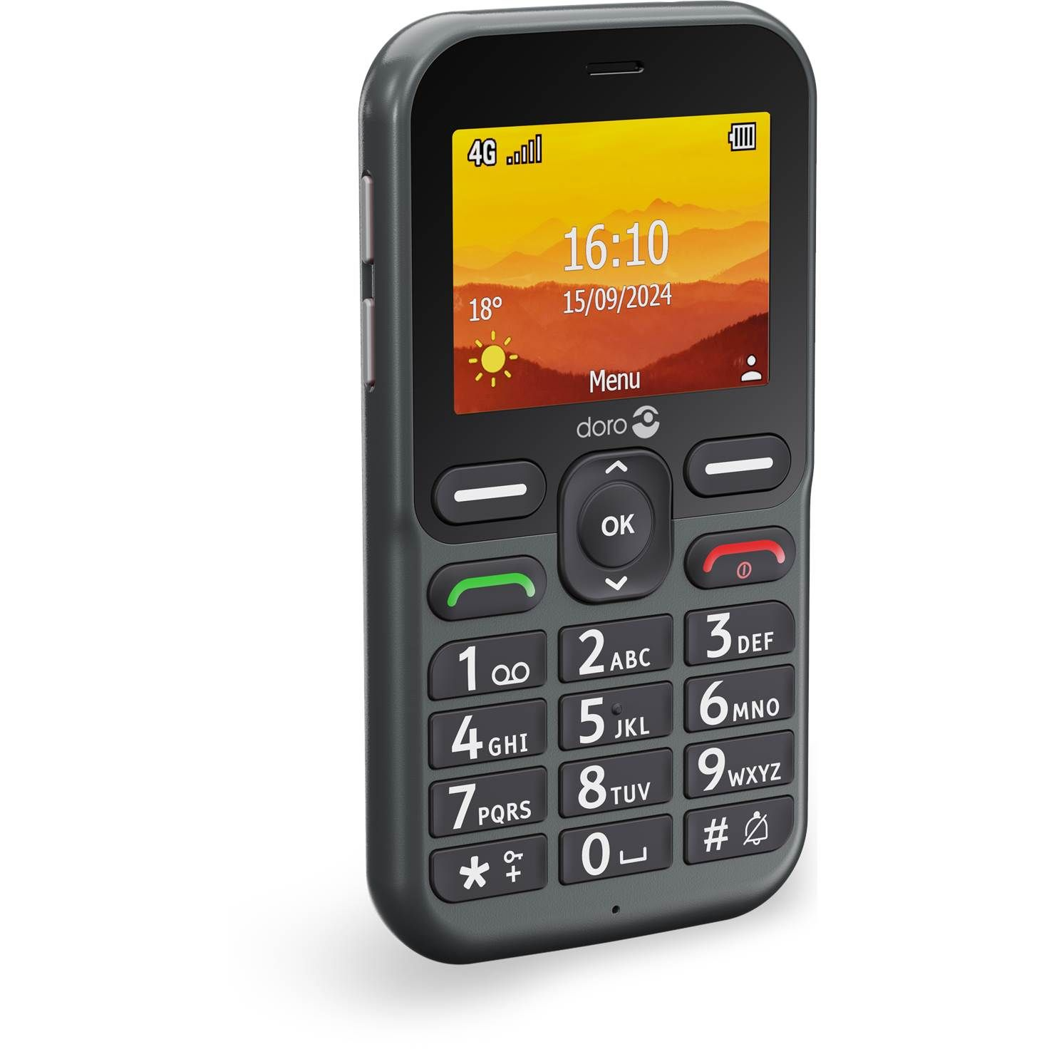 Doro Leva L11, grå - Mobiltelefon
