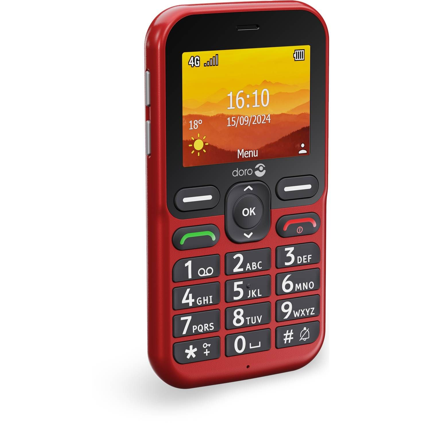 Doro Leva L11, rød - Mobiltelefon