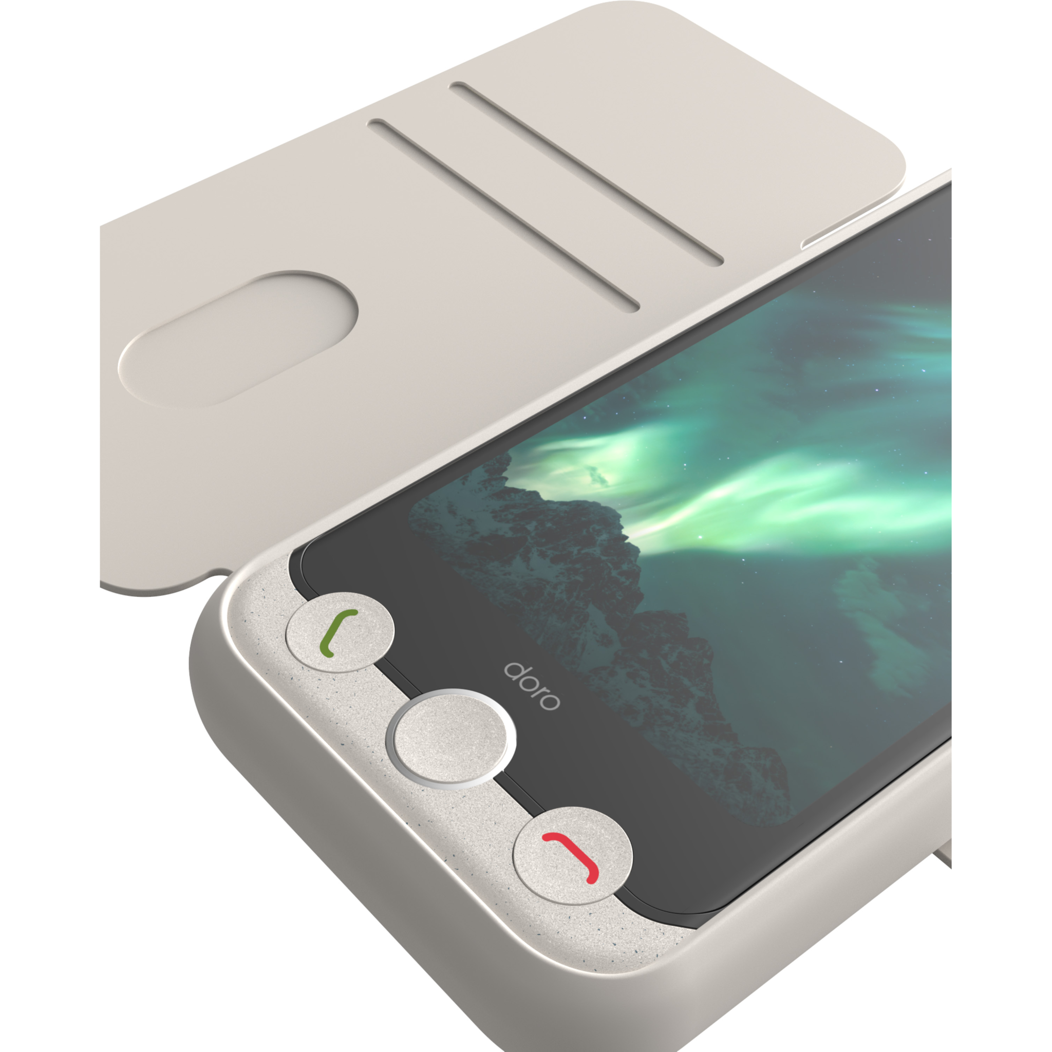 7322460089351 Doro Aurora A11 Wallet Case, beige Telefon & GPS,Tilbehør mobiltelefoner,Tasker til mobiltelefoner 2190013243 