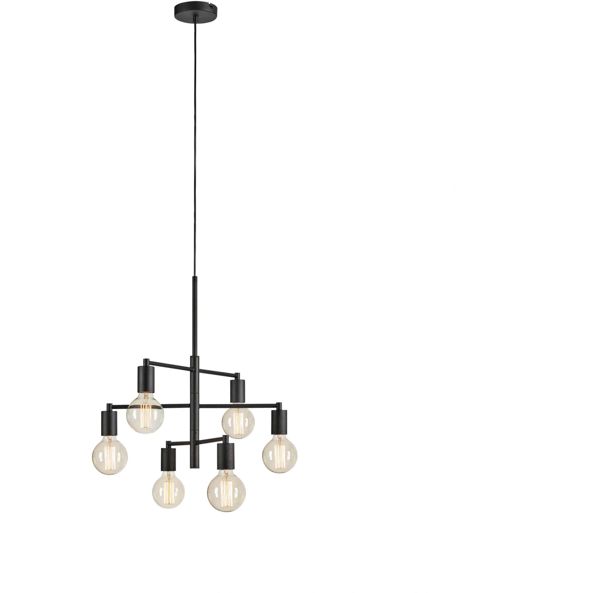 7330024611788 Markslöjd CIELO 6L black  lysekrone Lamper,Lysekroner,Lysekroner 86800002950 108717