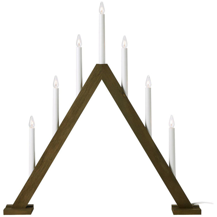 7330024613096 Markslöjd Ariele 7-arm mørk træ adventsstage Lamper,Julebelysning,Julebelysning 2190006838 126959