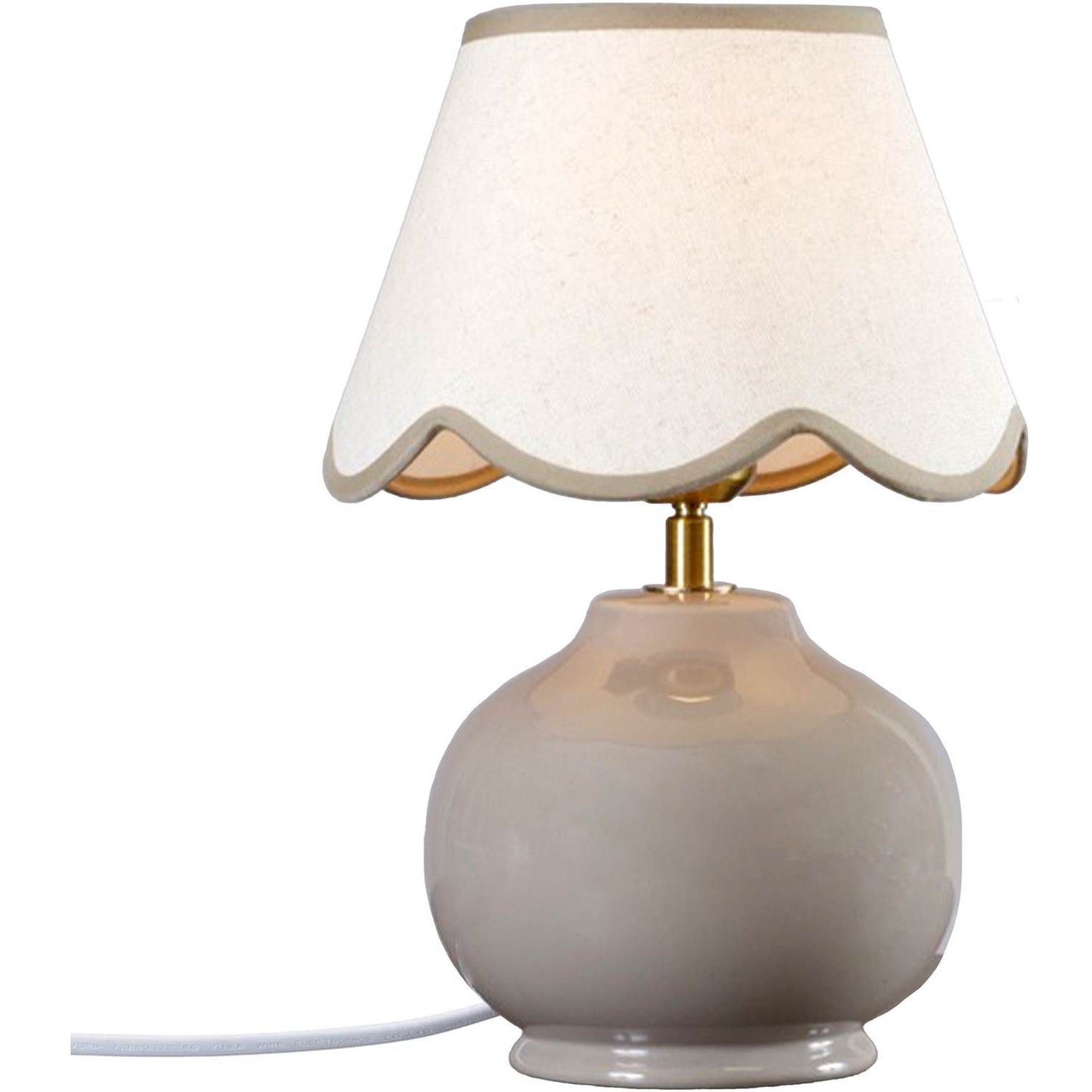 7330976144228 PR Home Nell grå bordlampe Lamper,Bordlamper,Bordlamper 2190012981 Nell