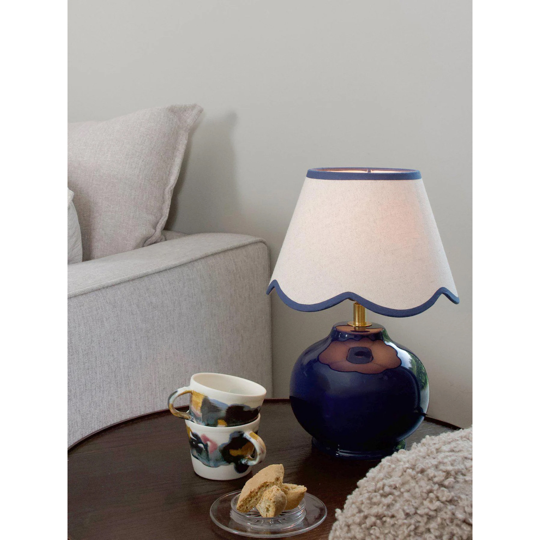 7330976146987 PR Home Nell mørkeblå bordlampe Lamper,Bordlamper,Bordlamper 2190014949 Nell