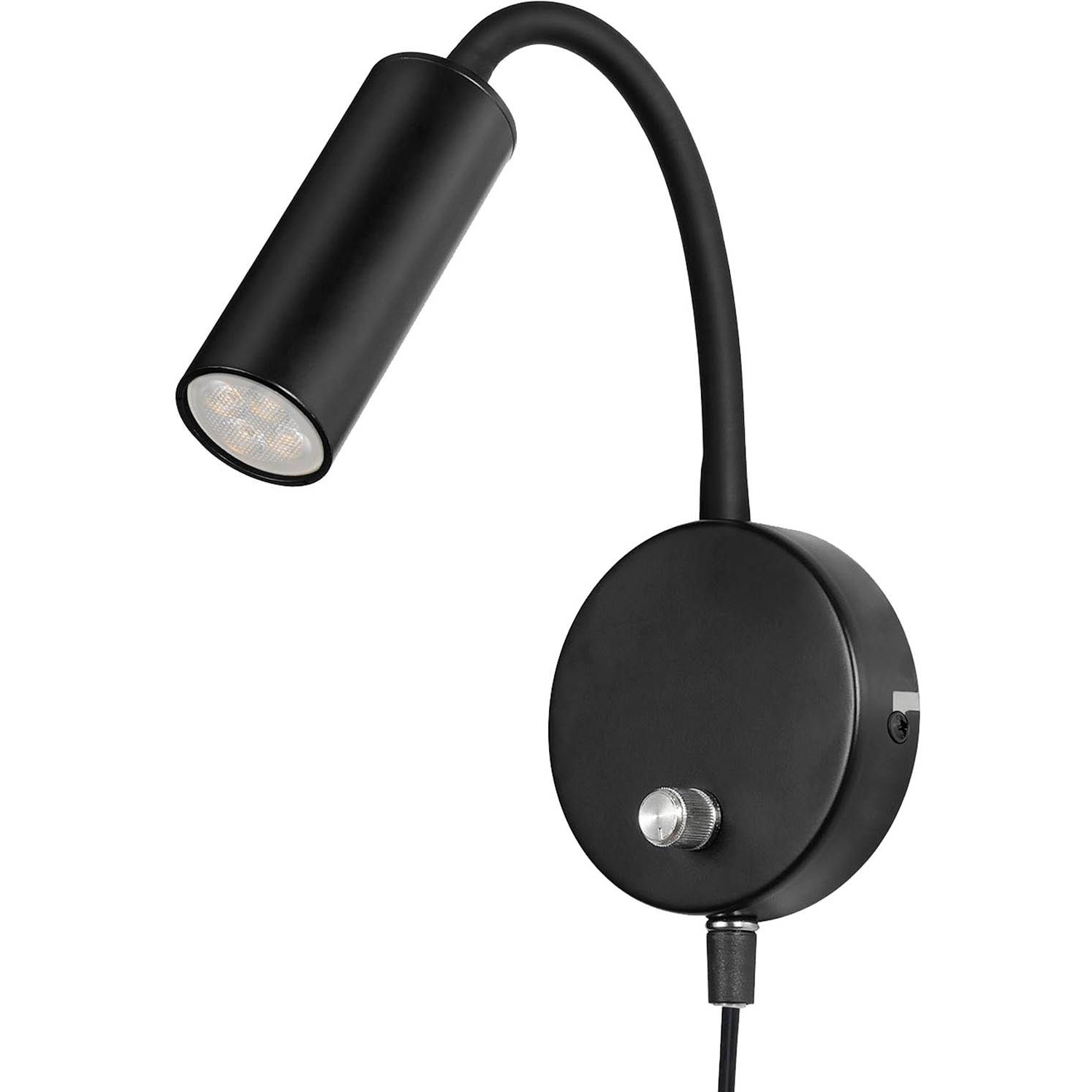 7332065072467 Oriva Flex Mini sort væglampe Lamper,Væglamper,Væglamper 2190014273 Flex Mini