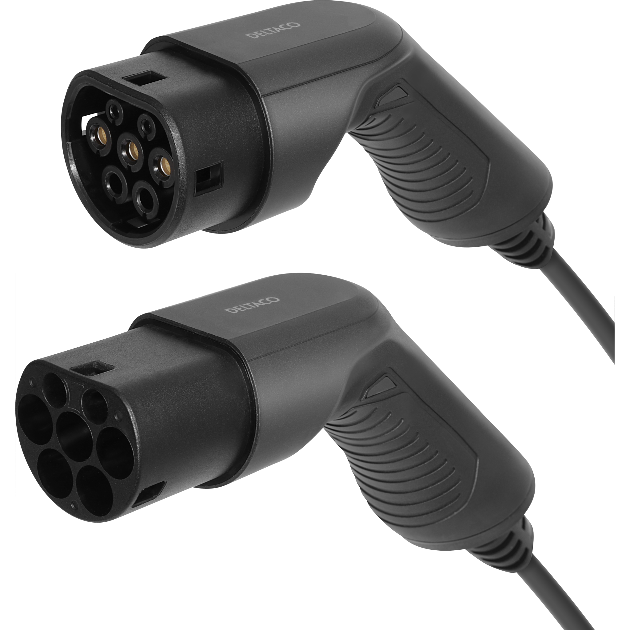 7333048057693 Deltaco EV-3215-S spiral type 2, 3 fase, 16A, 3M/5M ladekabe Hus & Have,Elektriske køretøjer,Tilbehør til ladestander 74600011010 EV-3215-S