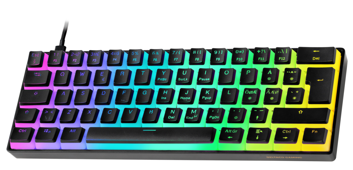 7333048059963 Deltaco Gaming DK475 60% mechanical keyboard, black Computer & IT,Gaming,Gaming keyboards 74600010620 DK475