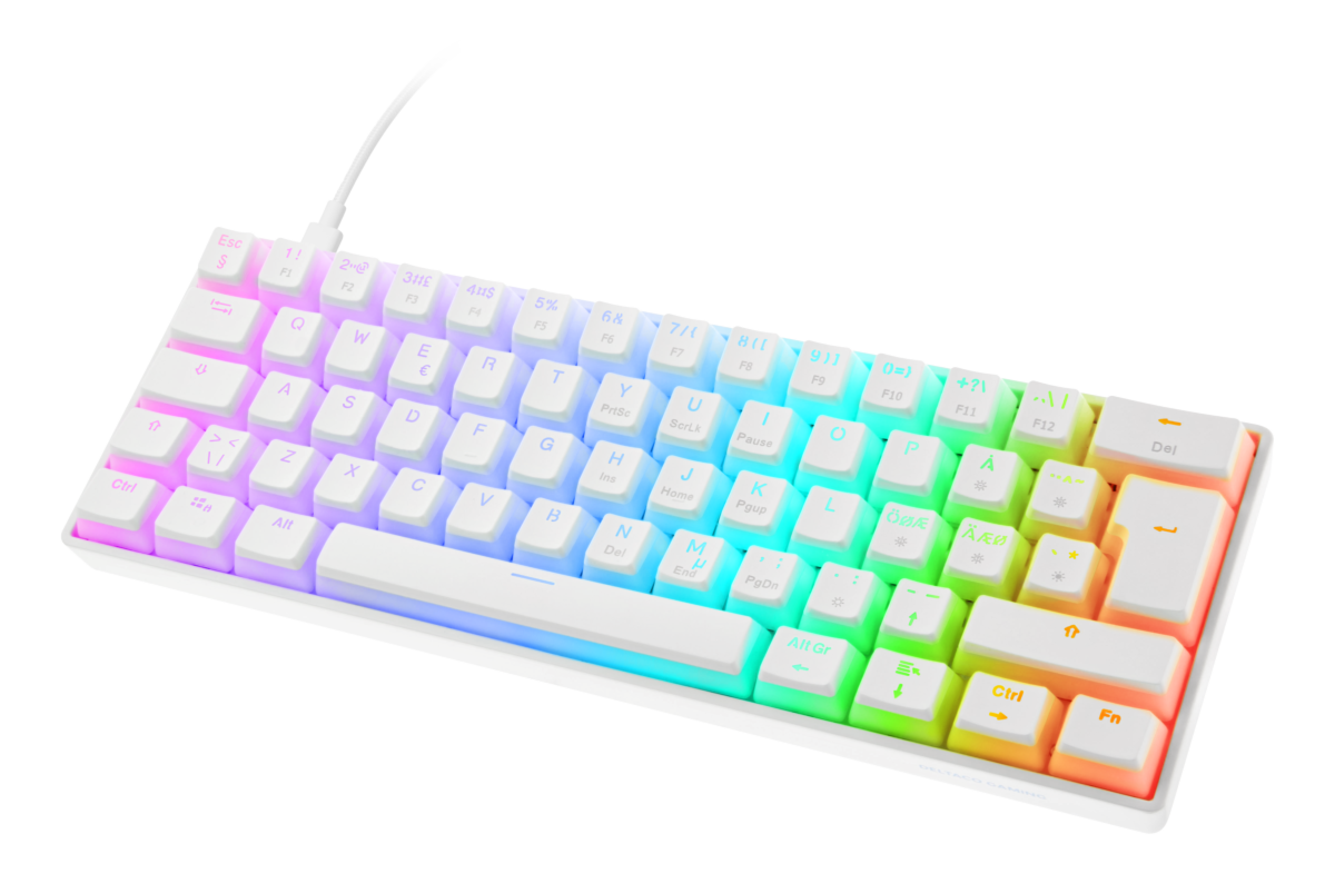 7333048060891 Deltaco Gaming WK90 60% mechanical keyboard, white Computer & IT,Gaming,Gaming keyboards 74600010630 WK90