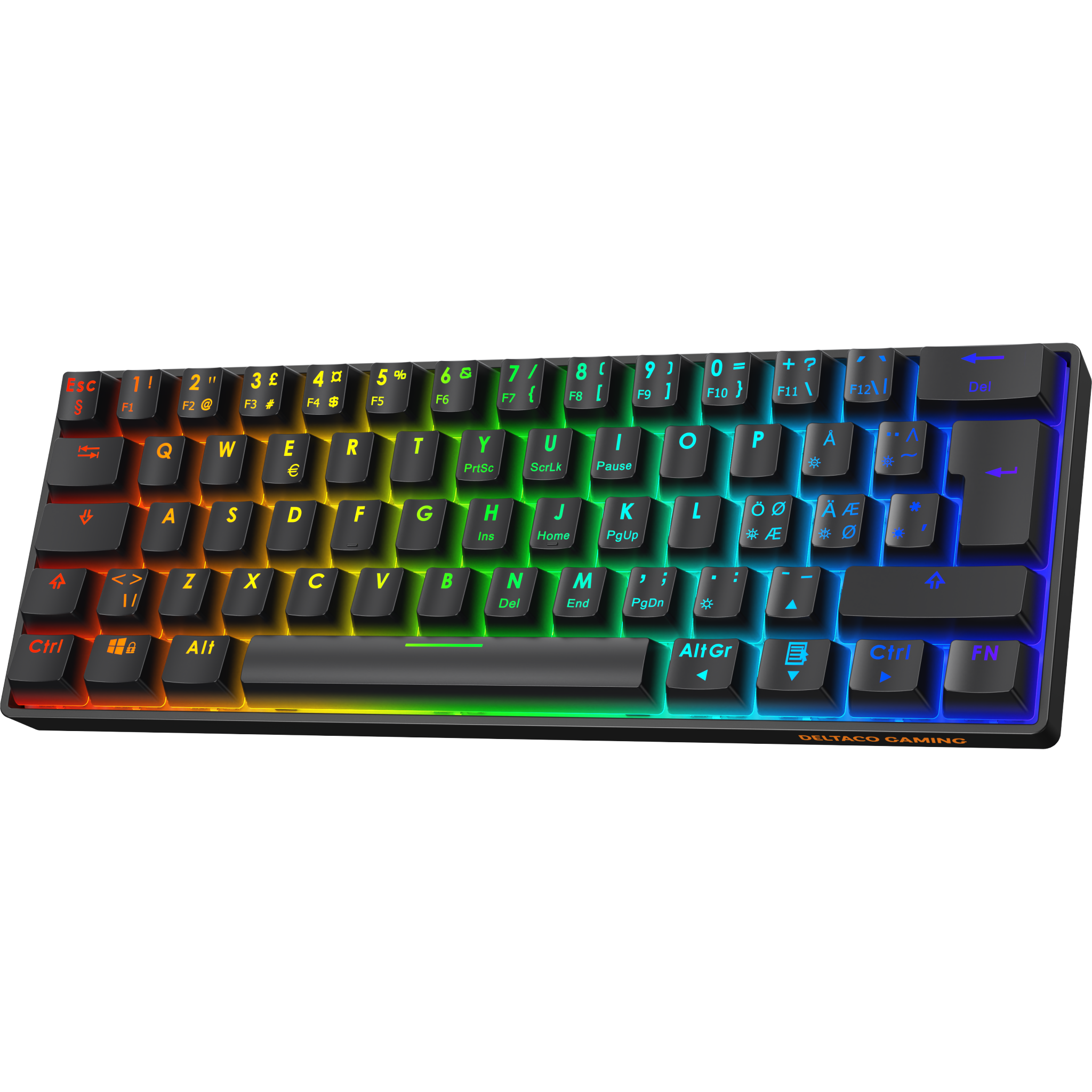 Deltaco Gaming DK470 60% mechanical keyboard, black