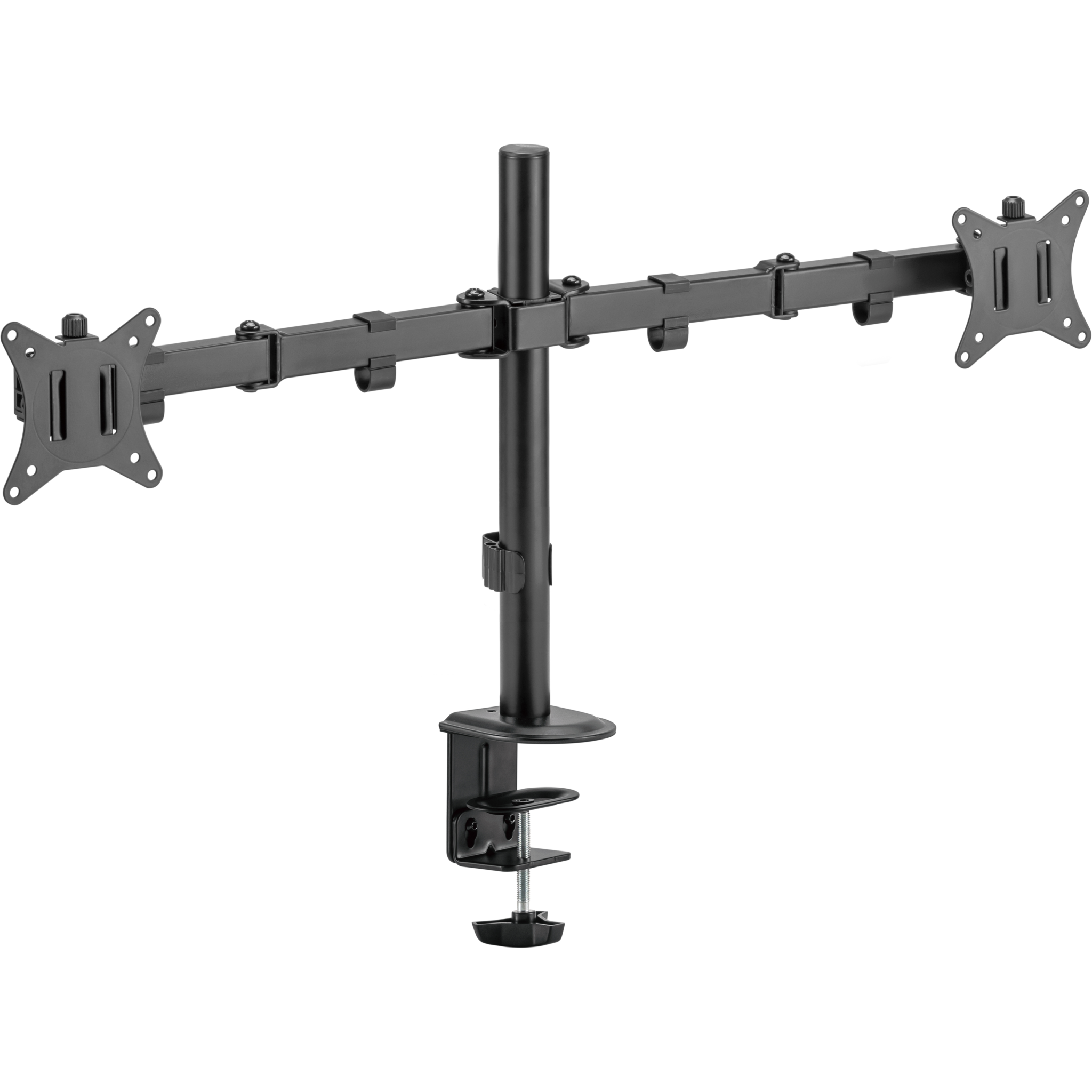 7333048071385 Deltaco ARM-0300-B Dual desk mount Computer & IT,Tilbehør computer & IT,Diverse 74600011410 ARM-0300-B