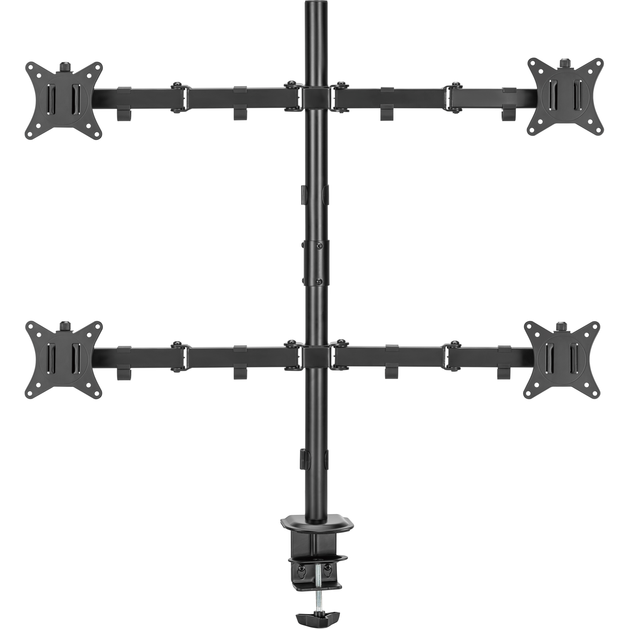 7333048071408 Deltaco ARM-0302-B Quad desk mount Computer & IT,Tilbehør computer & IT,Diverse 74600011490 ARM-0302-B