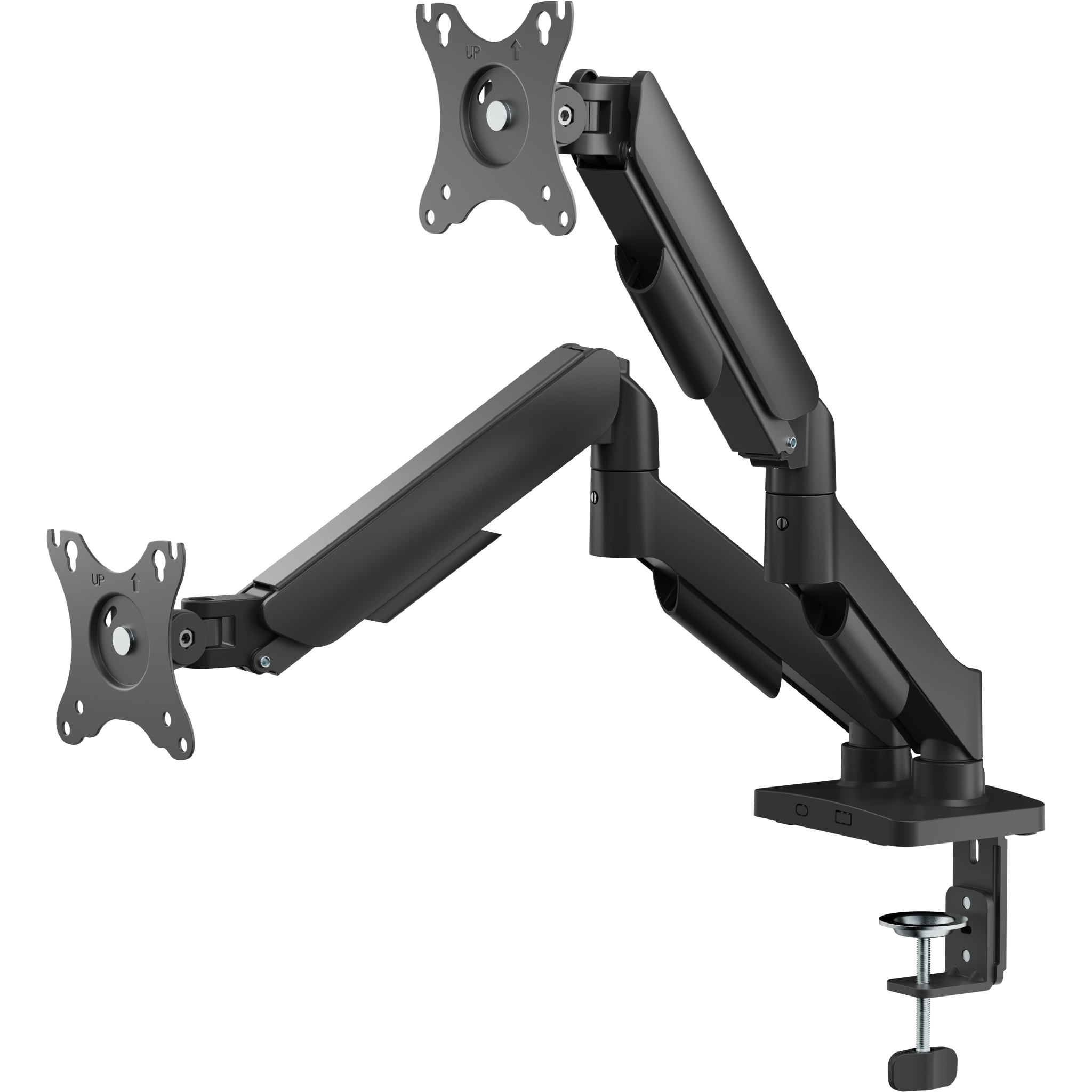 7333048071422 Deltaco ARM-1300-B Monitor desk dual mount Computer & IT,Tilbehør computer & IT,Diverse 74600011450 ARM-1300-B