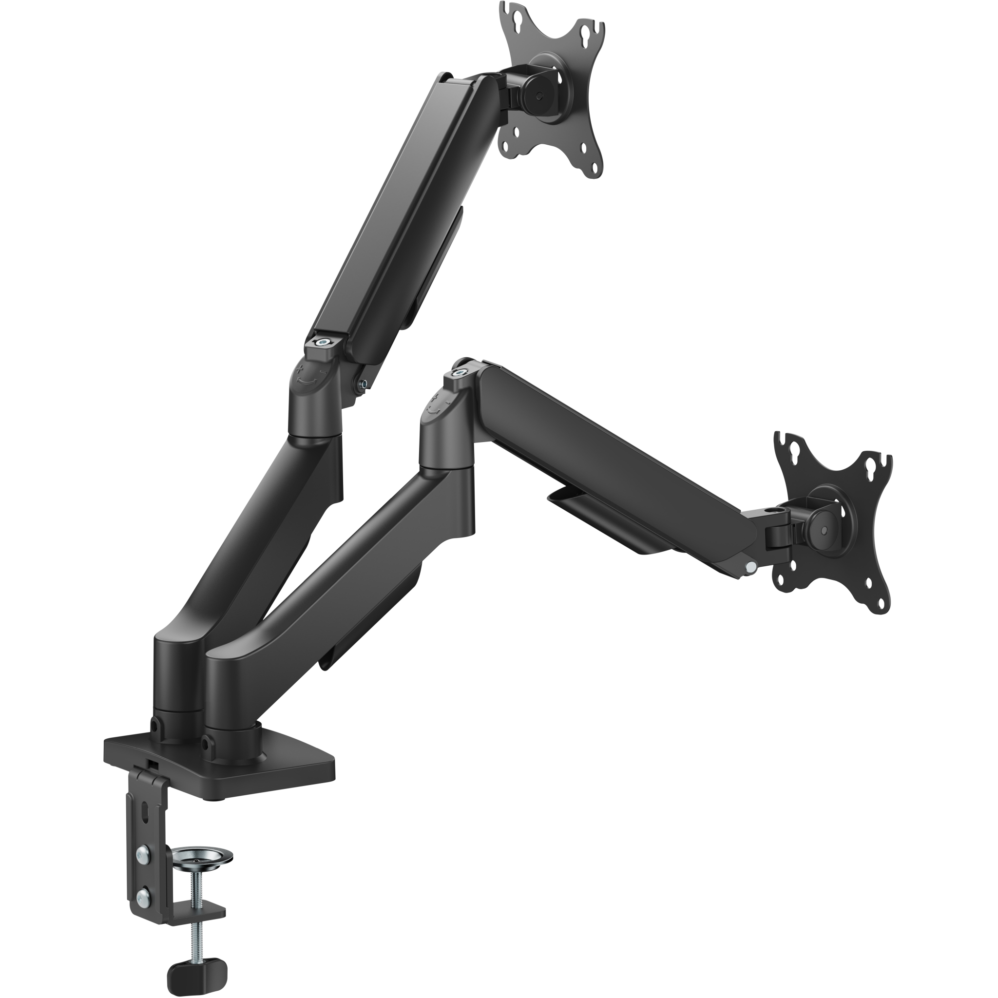 7333048071422 Deltaco ARM-1300-B Monitor desk dual mount Computer & IT,Tilbehør computer & IT,Diverse 74600011450 ARM-1300-B