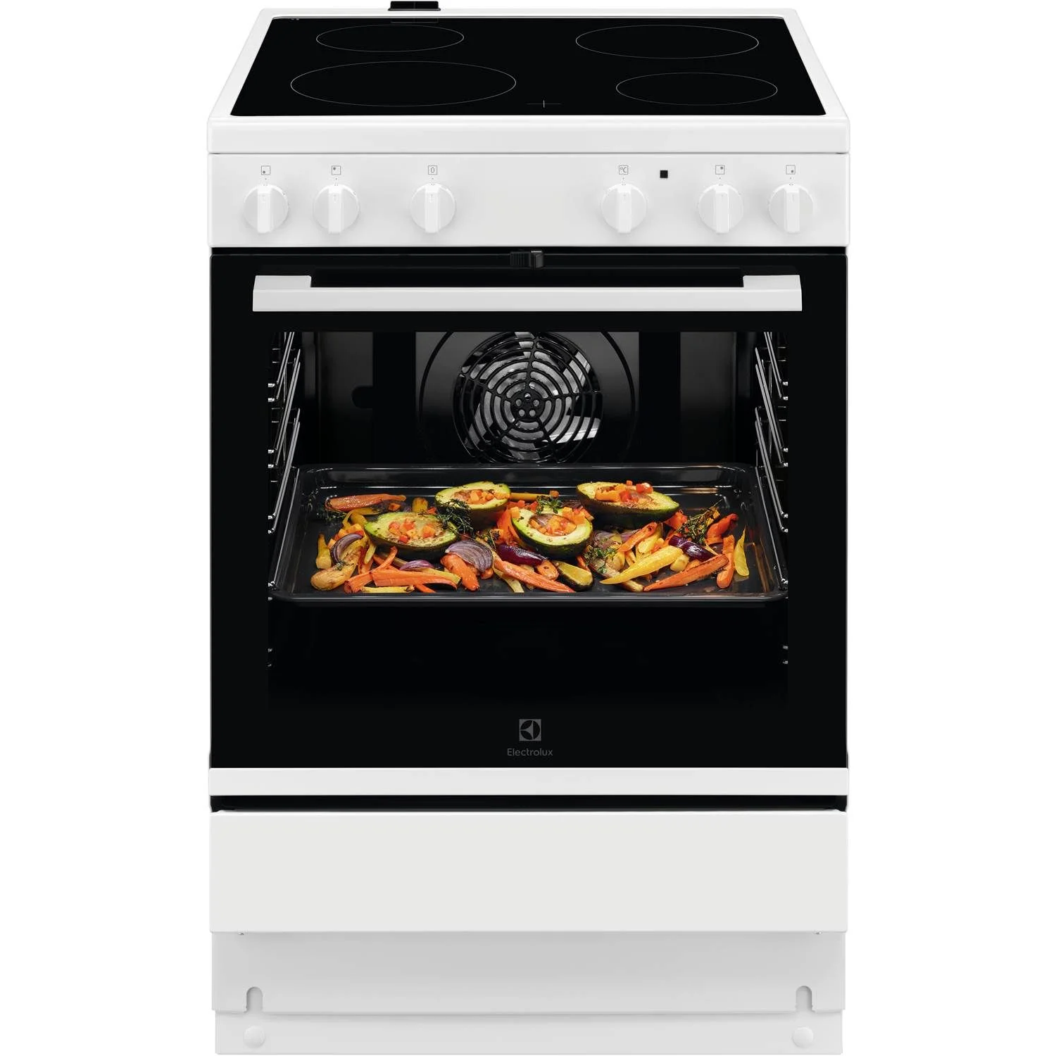 7333394126142 Electrolux LKR64003SW - Glaskeramiske komfur 400V Hvidevarer,Komfurer,Glaskeramiske komfurer 2190012630 LKR64003SW