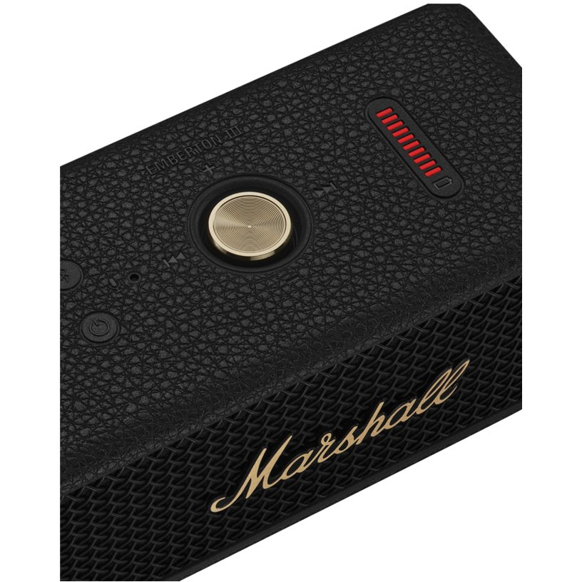 7340055402255 Marshall Emberton III, black/brass - Bluetooth højttaler TV & HIFI,Trådløs lyd,Bluetooth højttalere 2190013168 1006884