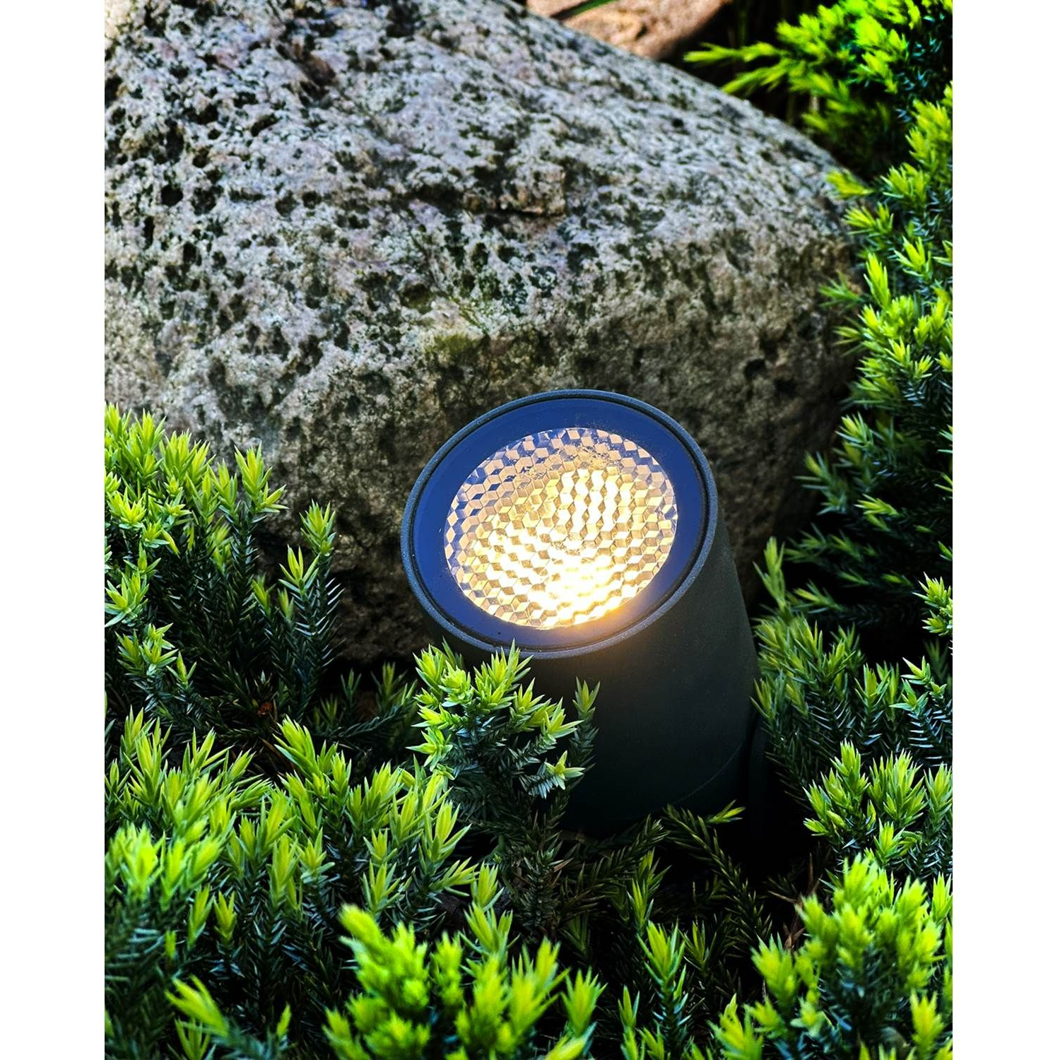 7340110602088 LightsOn Luna startpakke mørkegrå havespot Lamper,Udendørs- lamper,Udendørslamper 2190012166 149023