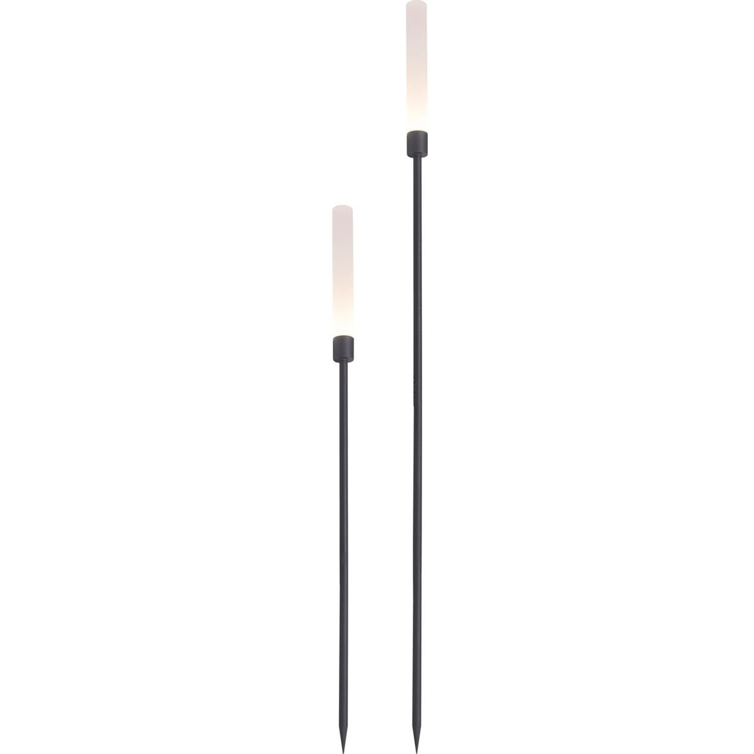 7340110602200 LightsOn Frost mørkegrå 2 x havespyd Lamper,Udendørs- lamper,Udendørslamper 2190012172 149029