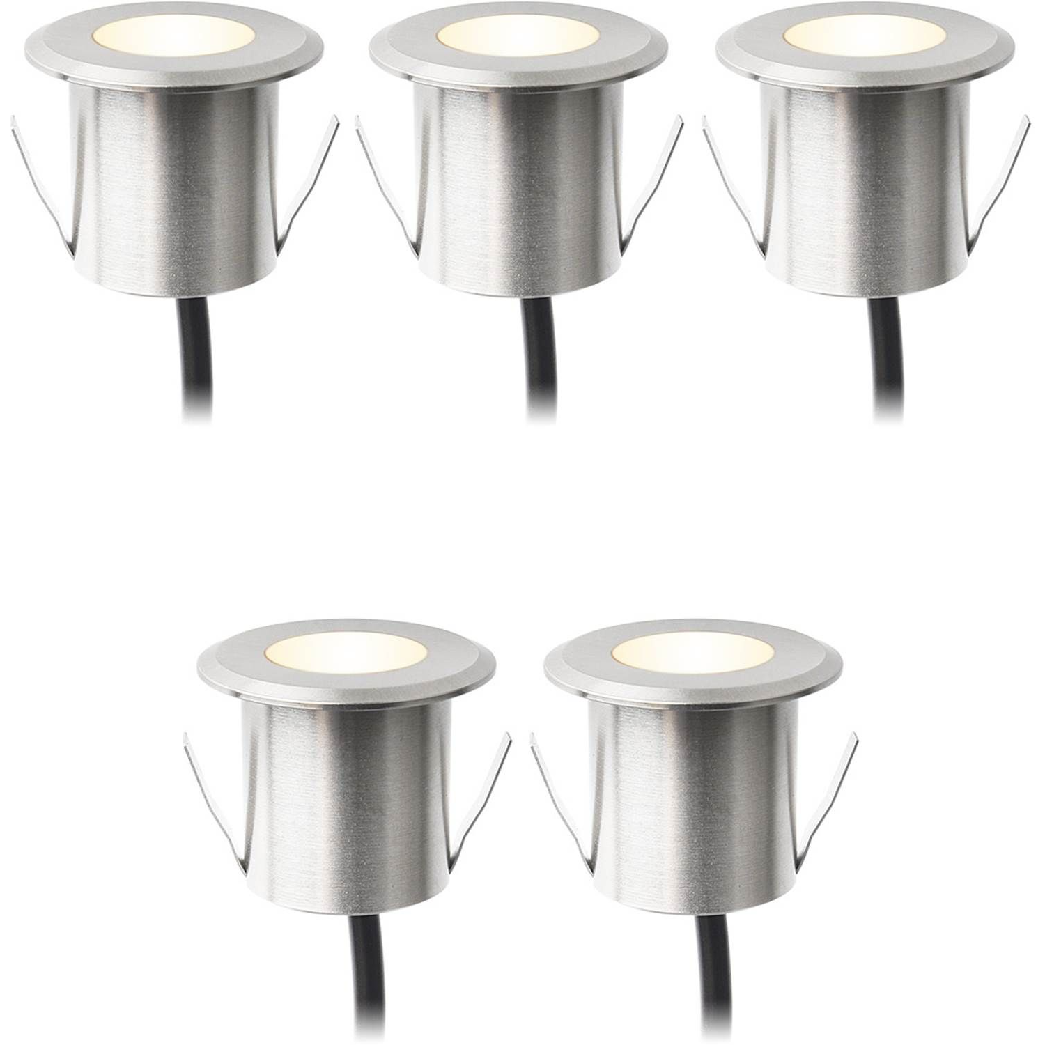 7340110602248 LightsOn Dexter mørkegrå 5 x indbygningsspot Lamper,Udendørs- lamper,Udendørslamper 2190012173 149030